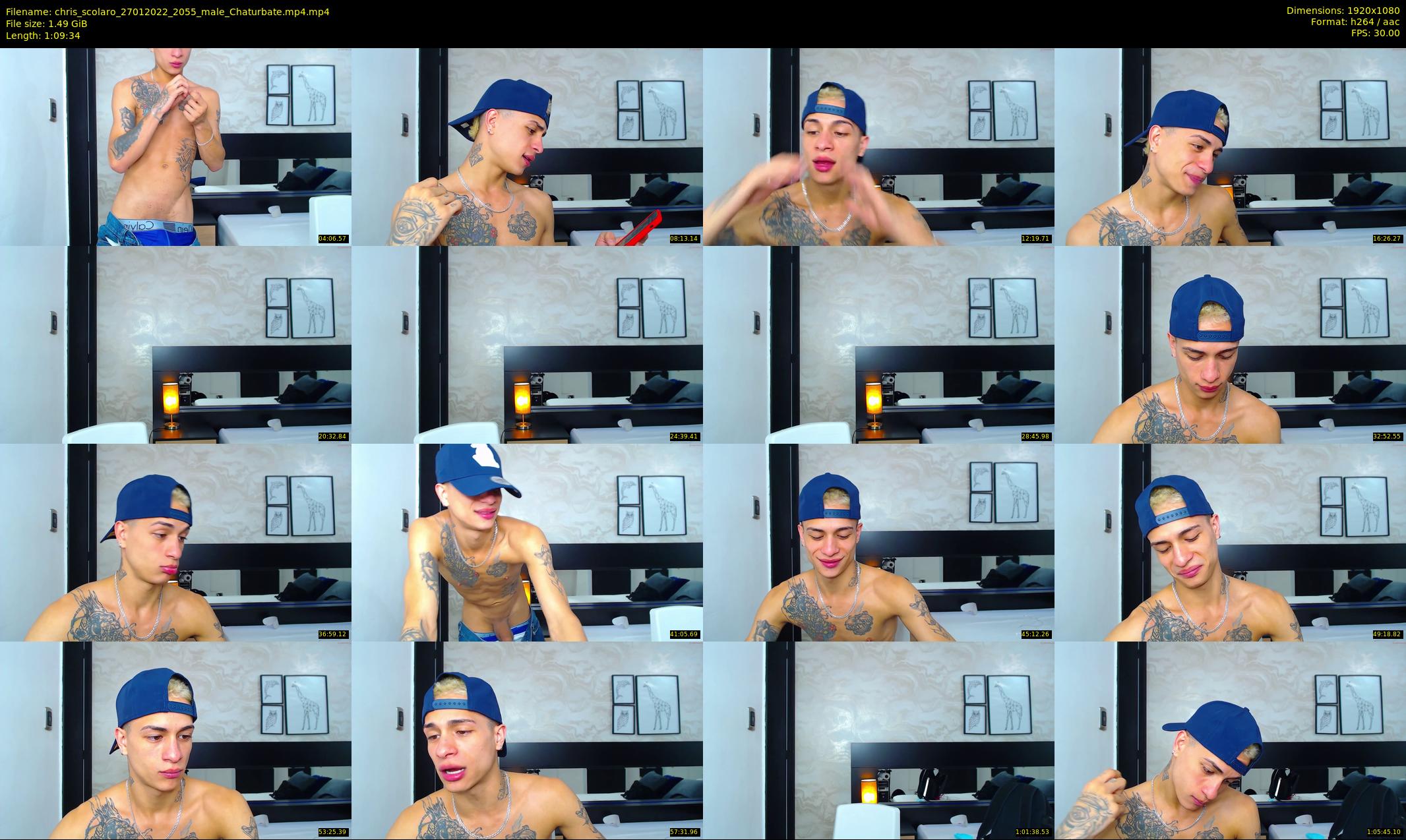 chris_scolaro — 70 minute Chaturbate male cam show recording, 1080p, Jan 27, 2022
