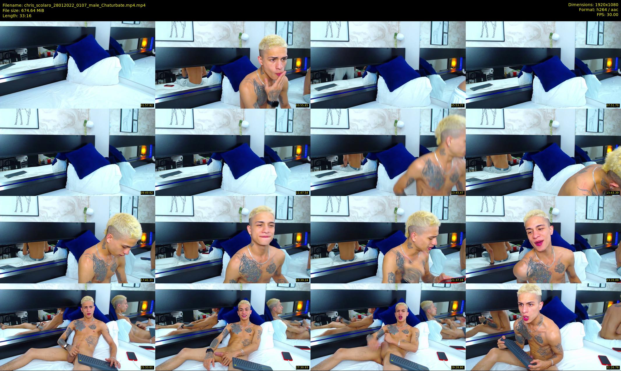 chris_scolaro — 34 minute Chaturbate male cam show recording, 1080p, Jan 28, 2022