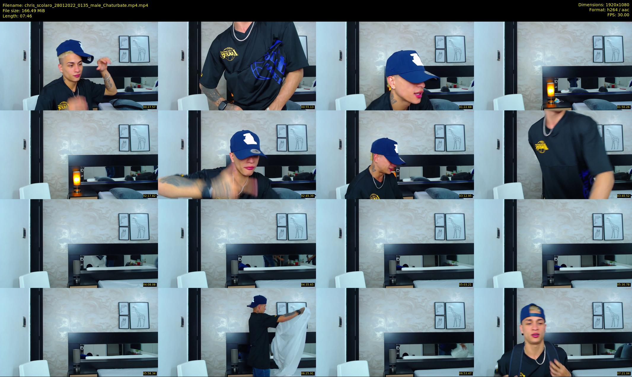 chris_scolaro — 8 minute Chaturbate male cam show recording, 1080p, Jan 28, 2022