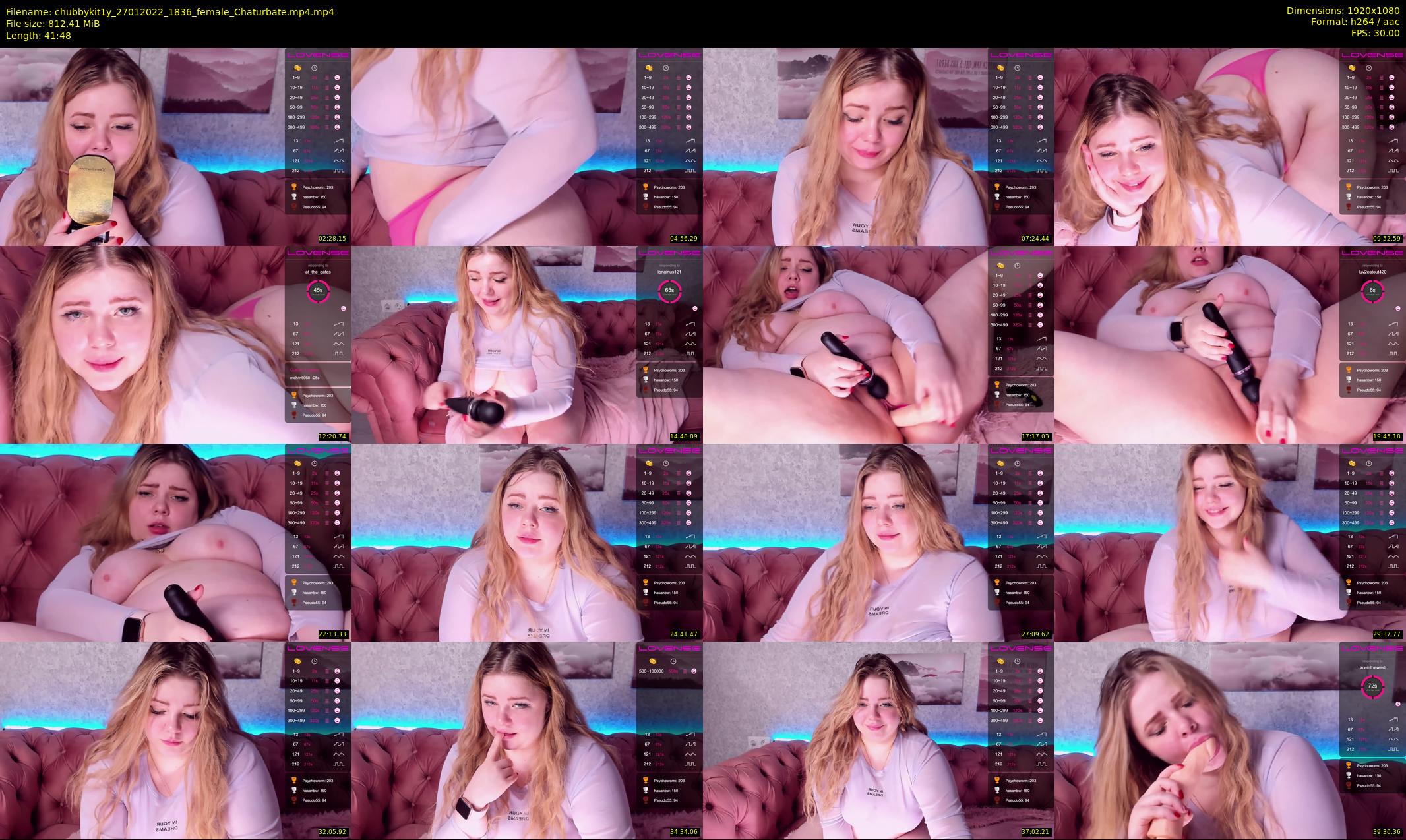 chubbykit1y — 42 minute Chaturbate female cam show recording, 1080p, Jan 27, 2022