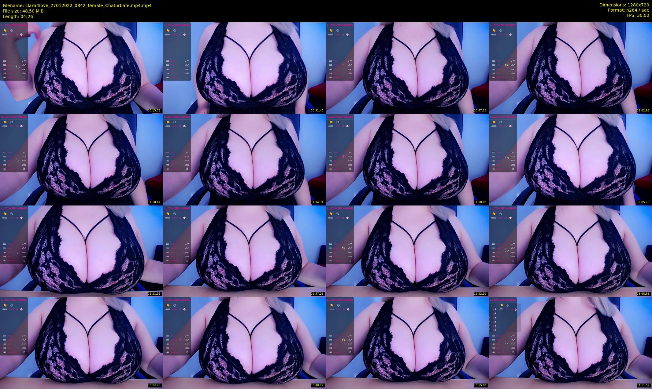 clara4love — 5 minute Chaturbate female cam show recording, 720p, Jan 27, 2022