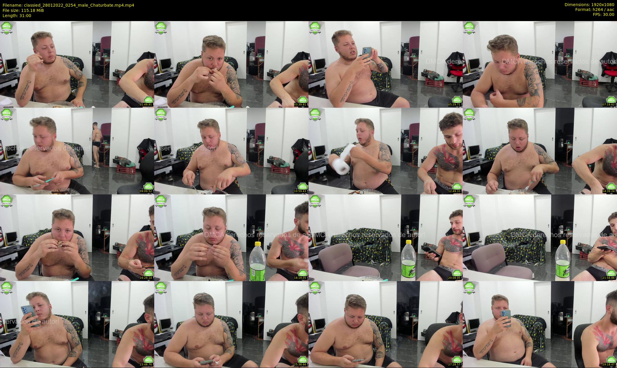 classied — 31 minute Chaturbate male cam show recording, 1080p, Jan 28, 2022