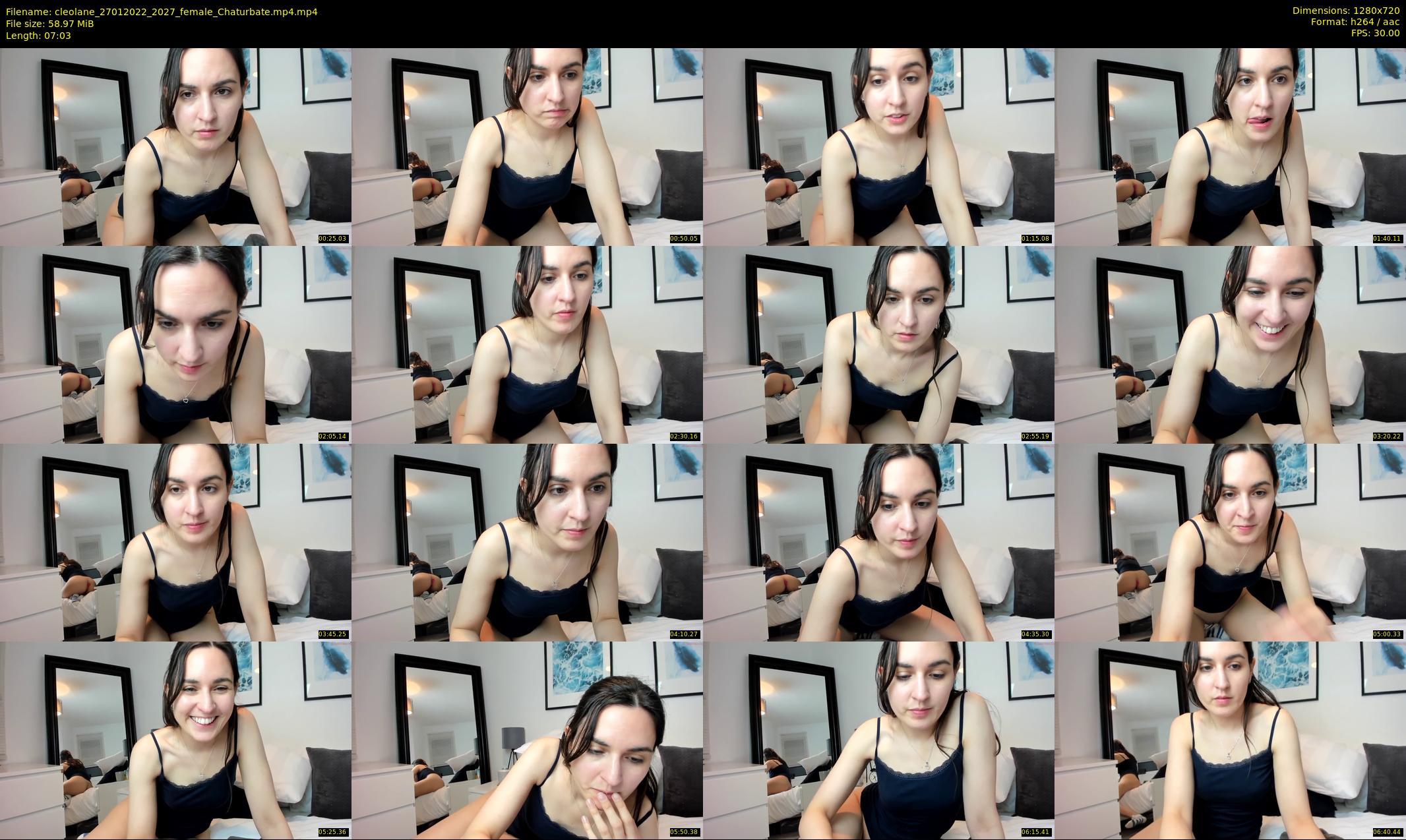 cleolane — 8 minute Chaturbate female cam show recording, 720p, Jan 27, 2022