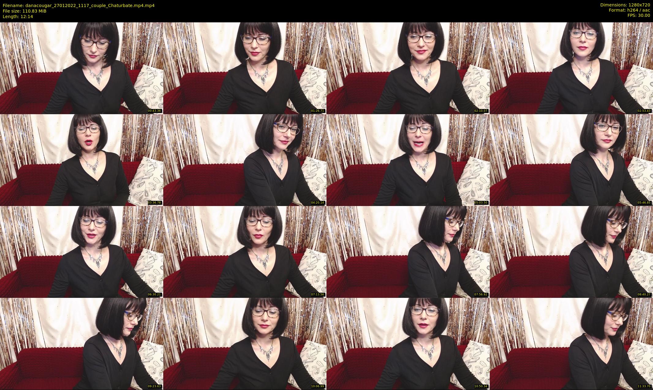 danacougar — 13 minute Chaturbate female cam show recording, 720p, Jan 27, 2022