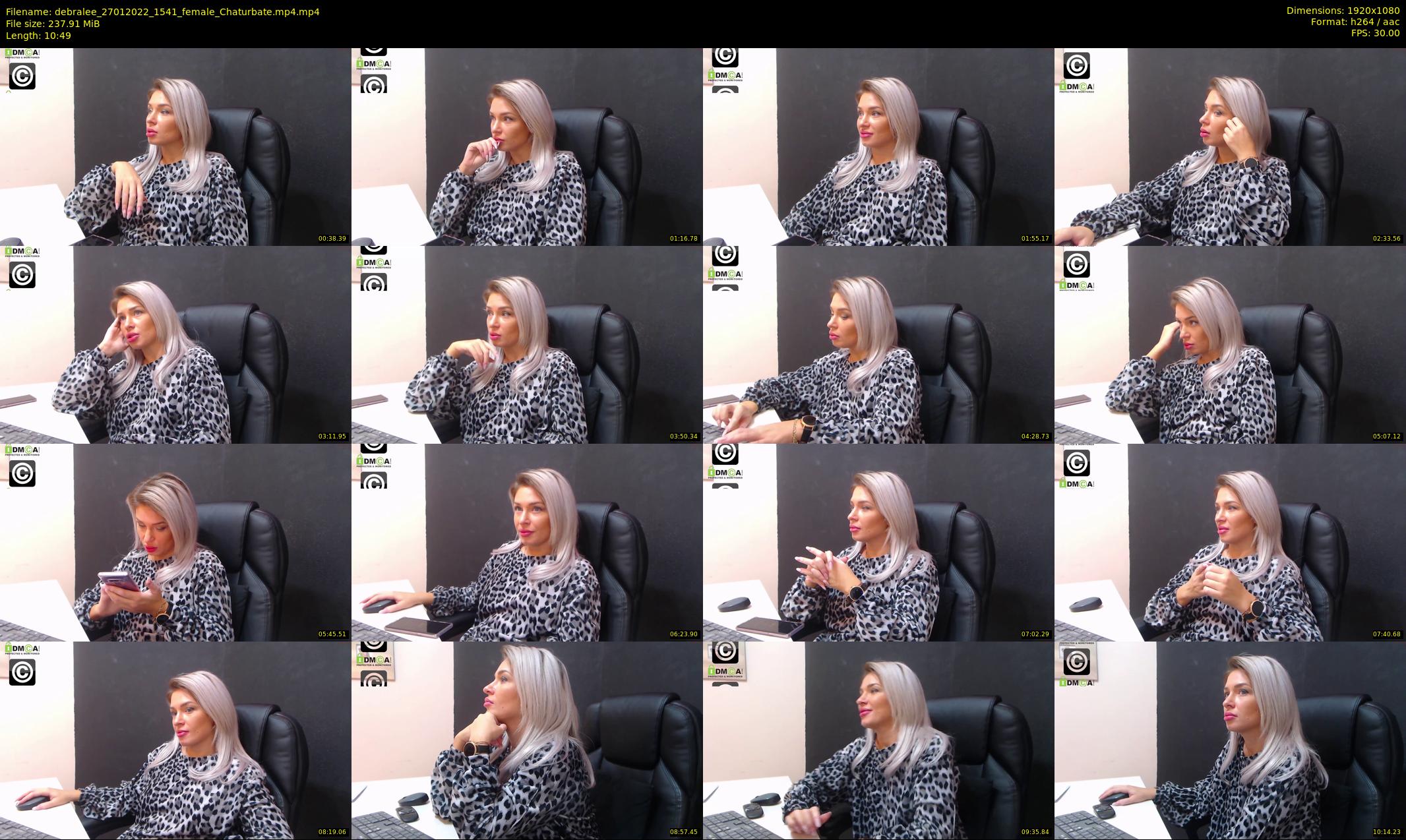 debralee — 11 minute Chaturbate female cam show recording, 1080p, Jan 27, 2022