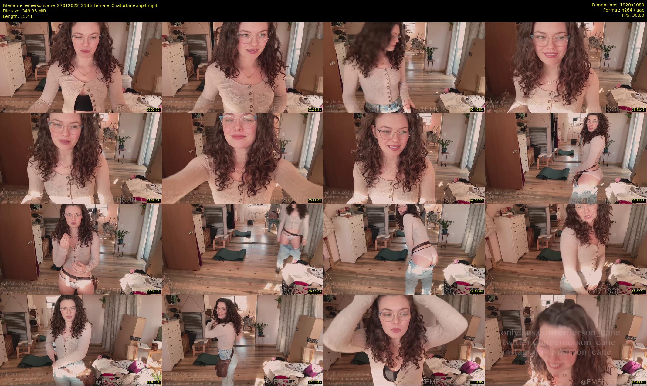 emersoncane — 16 minute Chaturbate female cam show recording, 1080p, Jan 27, 2022