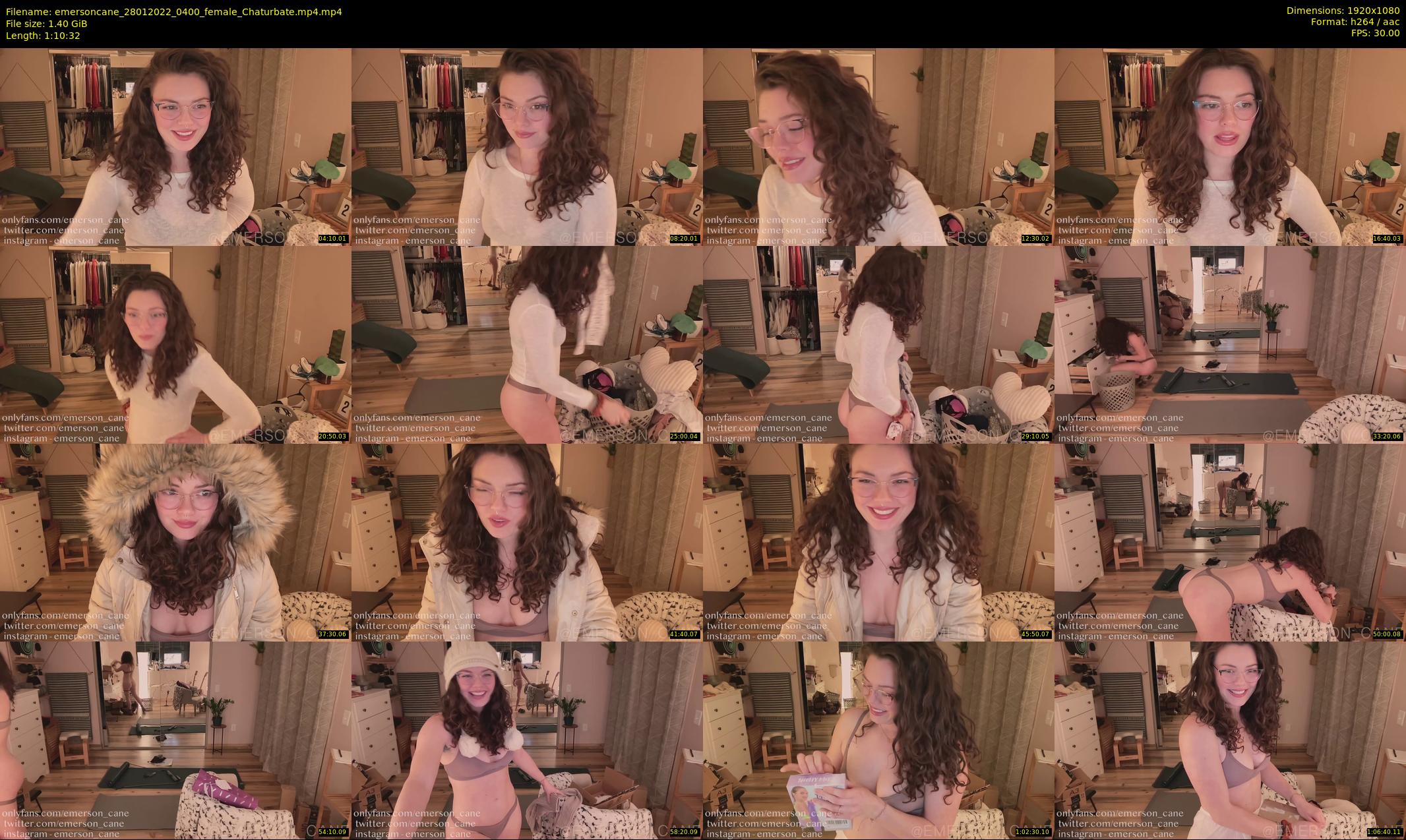 emersoncane — 71 minute Chaturbate female cam show recording, 1080p, Jan 28, 2022