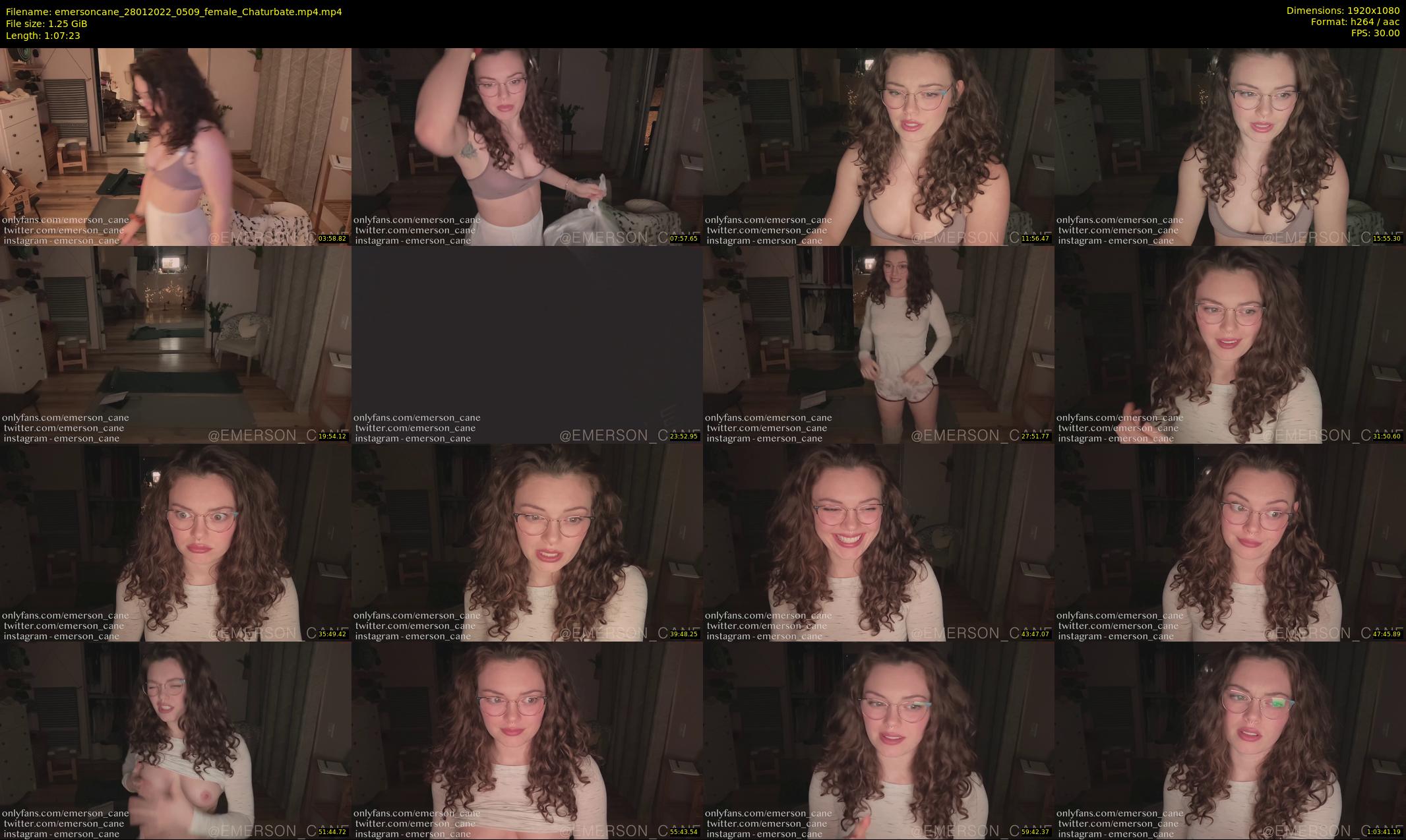 emersoncane — 68 minute Chaturbate female cam show recording, 1080p, Jan 28, 2022
