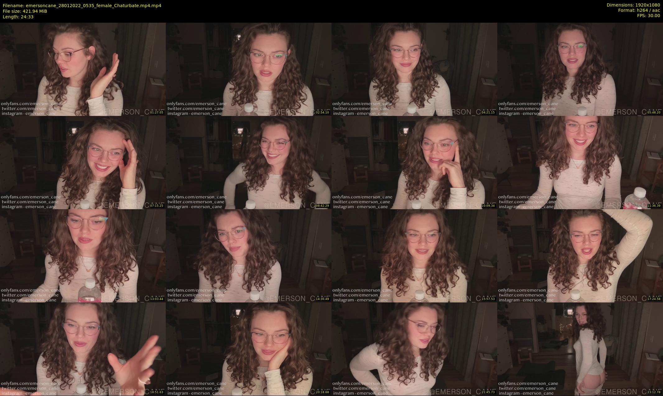 emersoncane — 25 minute Chaturbate female cam show recording, 1080p, Jan 28, 2022