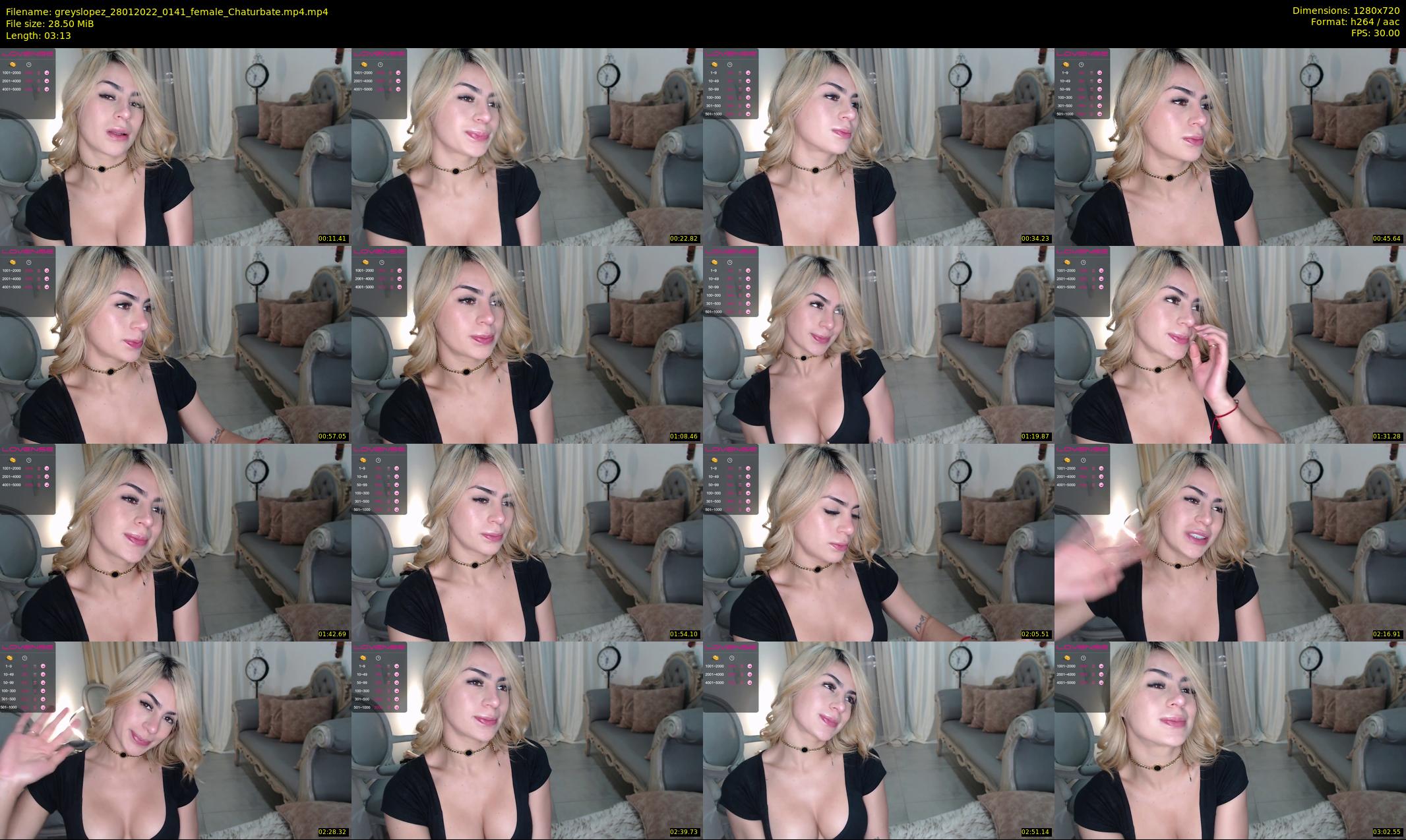greyslopez — 4 minute Chaturbate female cam show recording, 720p, Jan 28, 2022