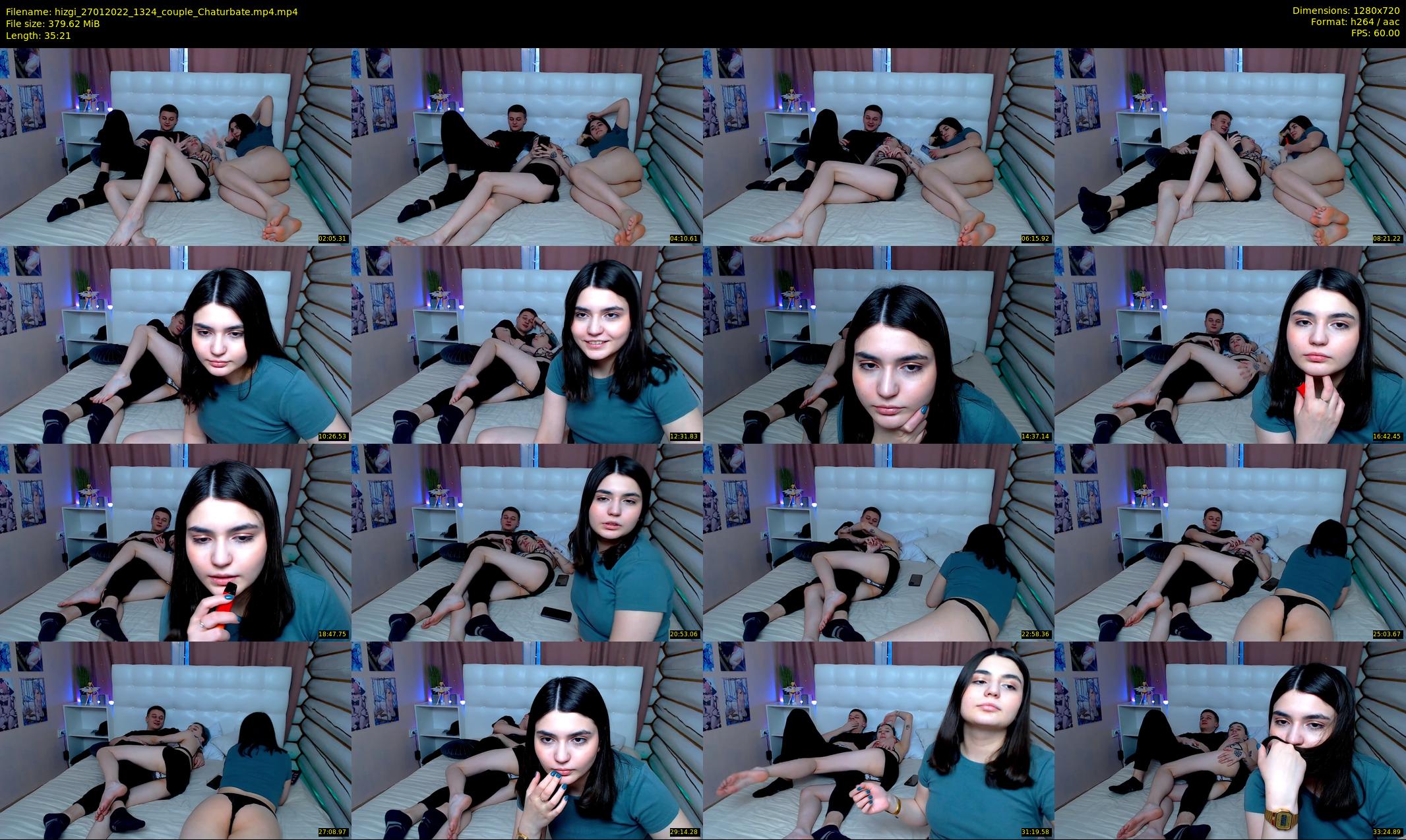 hizgi — 36 minute Chaturbate couple cam show recording, 720p, Jan 27, 2022