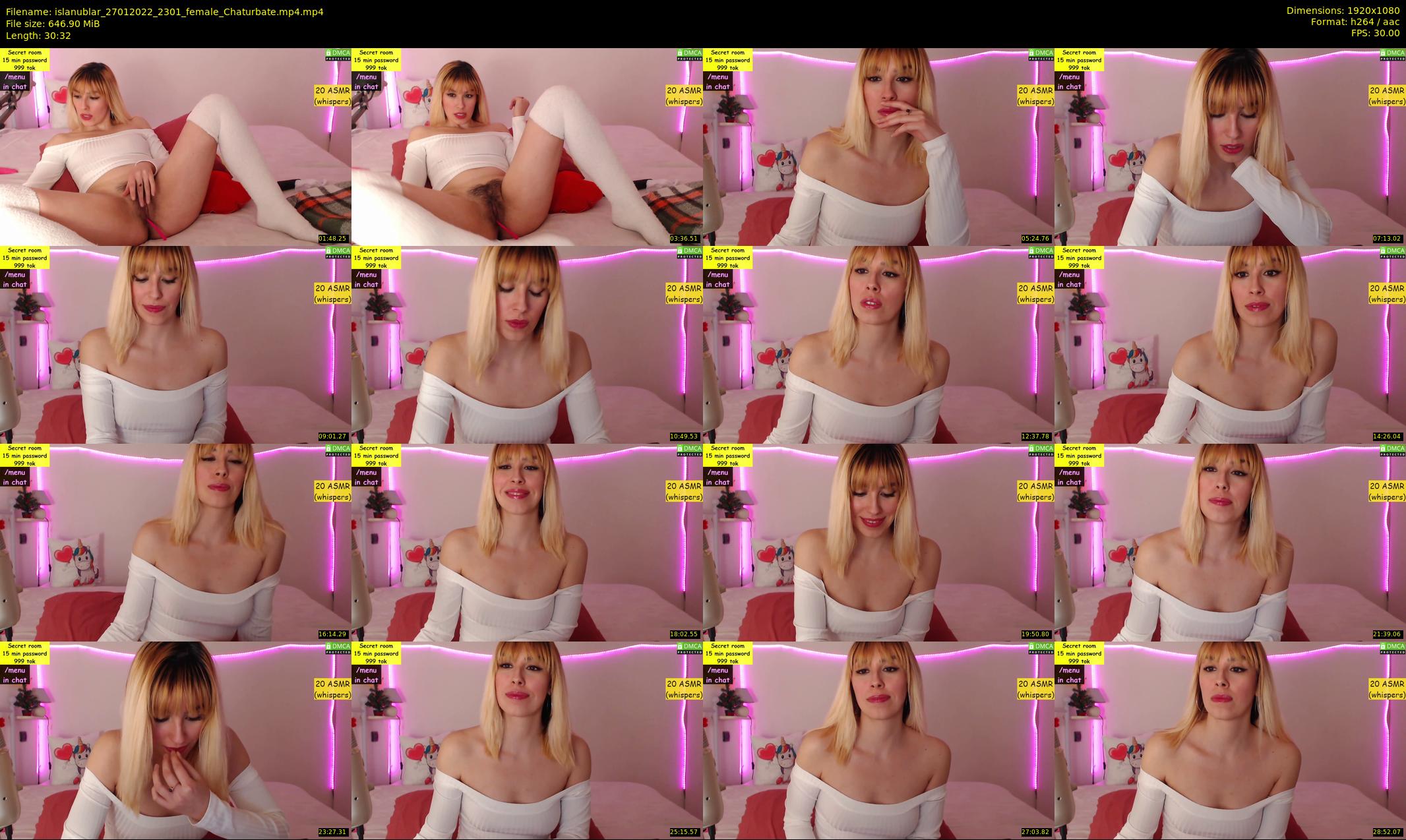 islanublar — 31 minute Chaturbate female cam show recording, 1080p, Jan 27, 2022