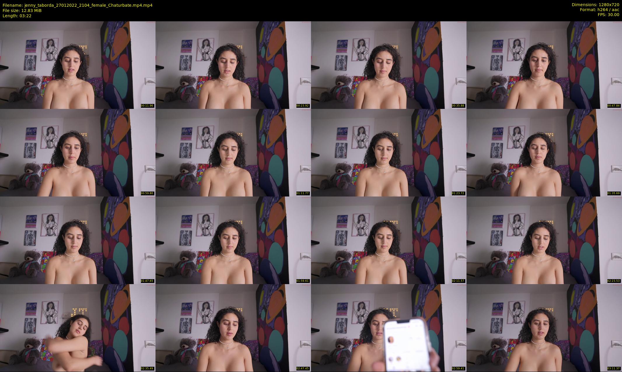 jenny_taborda — 4 minute Chaturbate female cam show recording, 720p, Jan 27, 2022