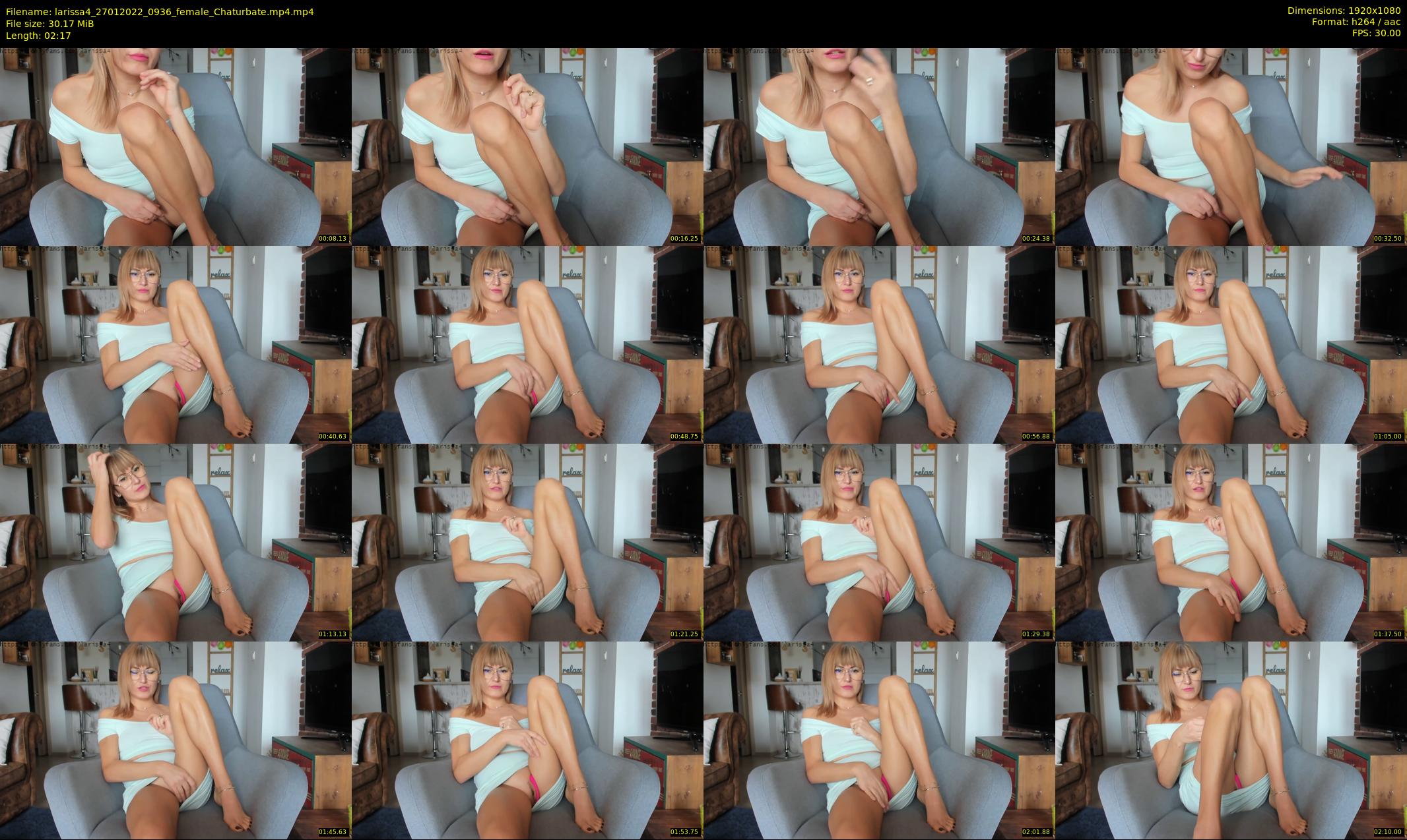 larissa4 — 3 minute Chaturbate female cam show recording, 1080p, Jan 27, 2022