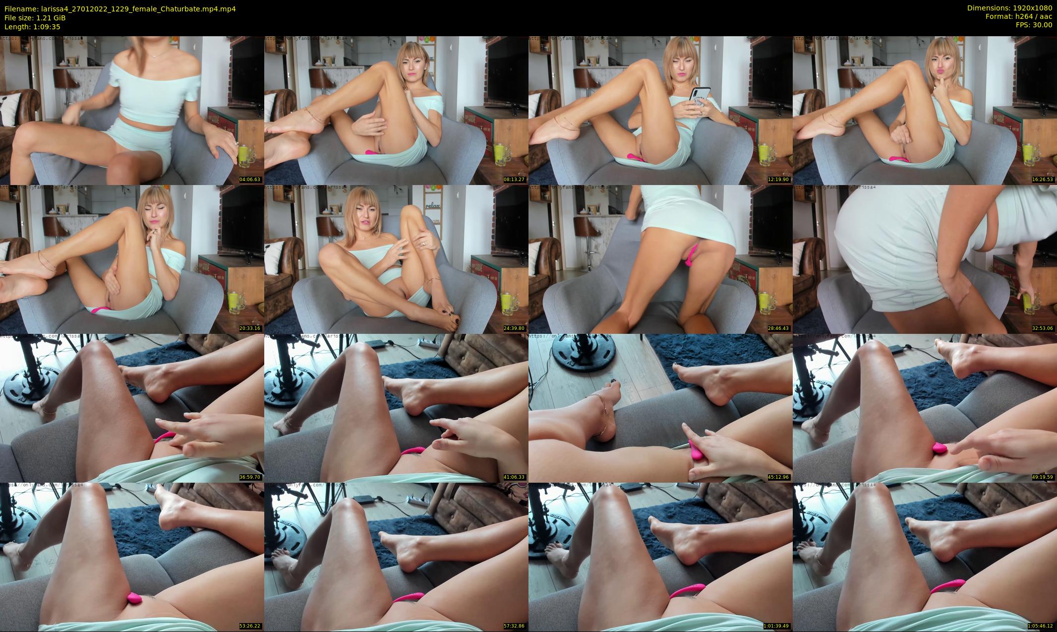 larissa4 — 70 minute Chaturbate female cam show recording, 1080p, Jan 27, 2022