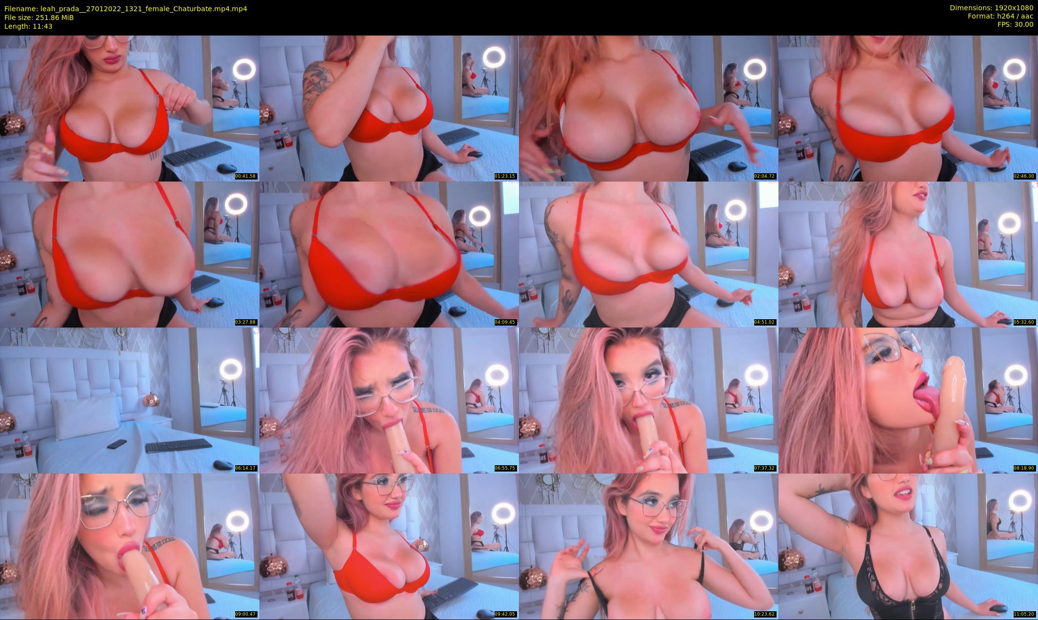 leah_prada_ — 12 minute Chaturbate female cam show recording, 1080p, Jan 27, 2022