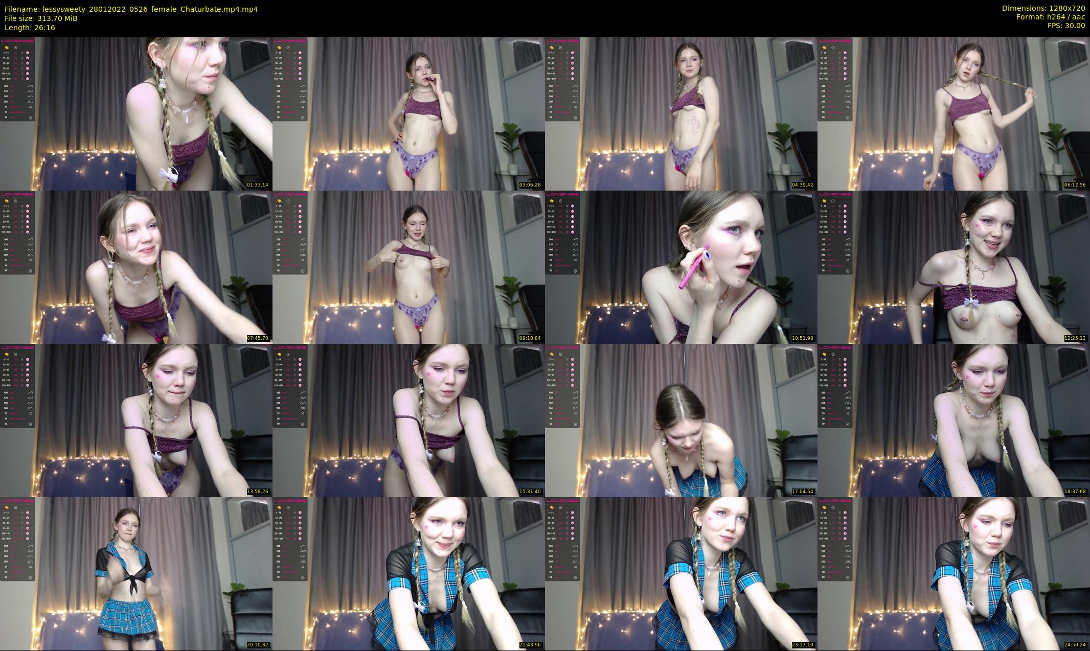 lessysweety — 27 minute Chaturbate female cam show recording, 720p, Jan 28, 2022