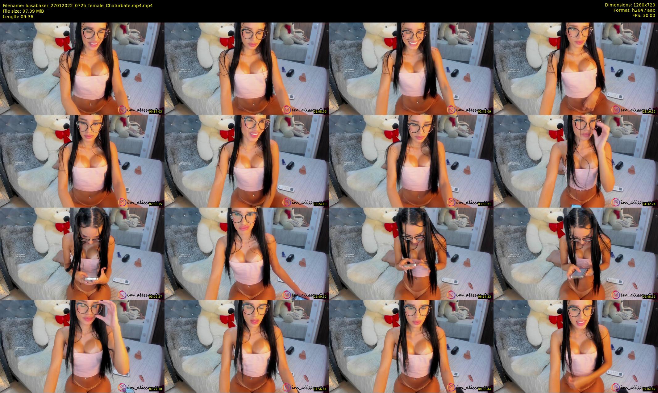 luisabaker — 10 minute Chaturbate female cam show recording, 720p, Jan 27, 2022