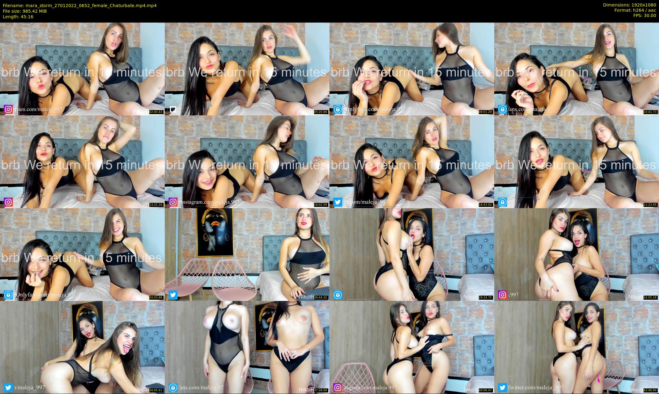 mara_storm — 46 minute Chaturbate female cam show recording, 1080p, Jan 27, 2022