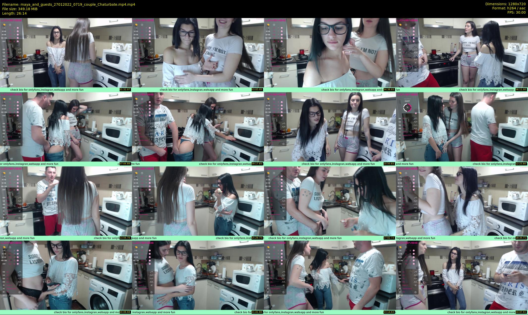 maya_and_guests — 27 minute Chaturbate couple cam show recording, 720p, Jan 27, 2022
