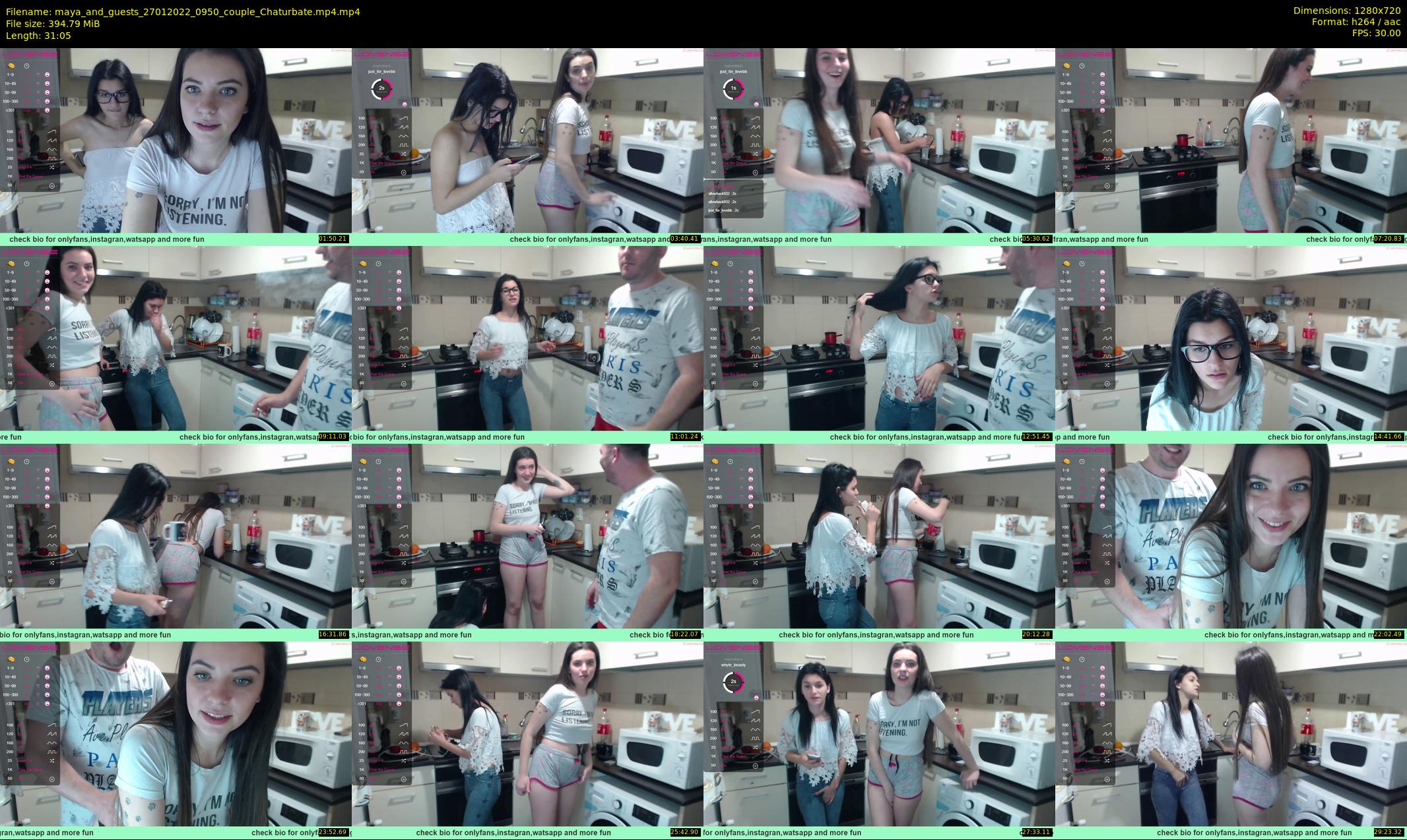 maya_and_guests — 32 minute Chaturbate couple cam show recording, 720p, Jan 27, 2022