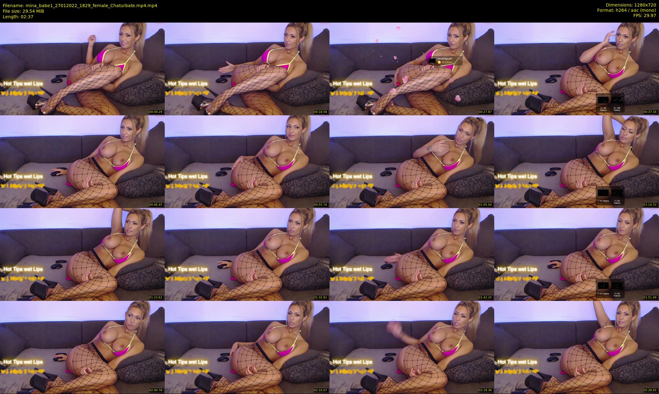 mina_babe1 — 3 minute Chaturbate female cam show recording, 720p, Jan 27, 2022