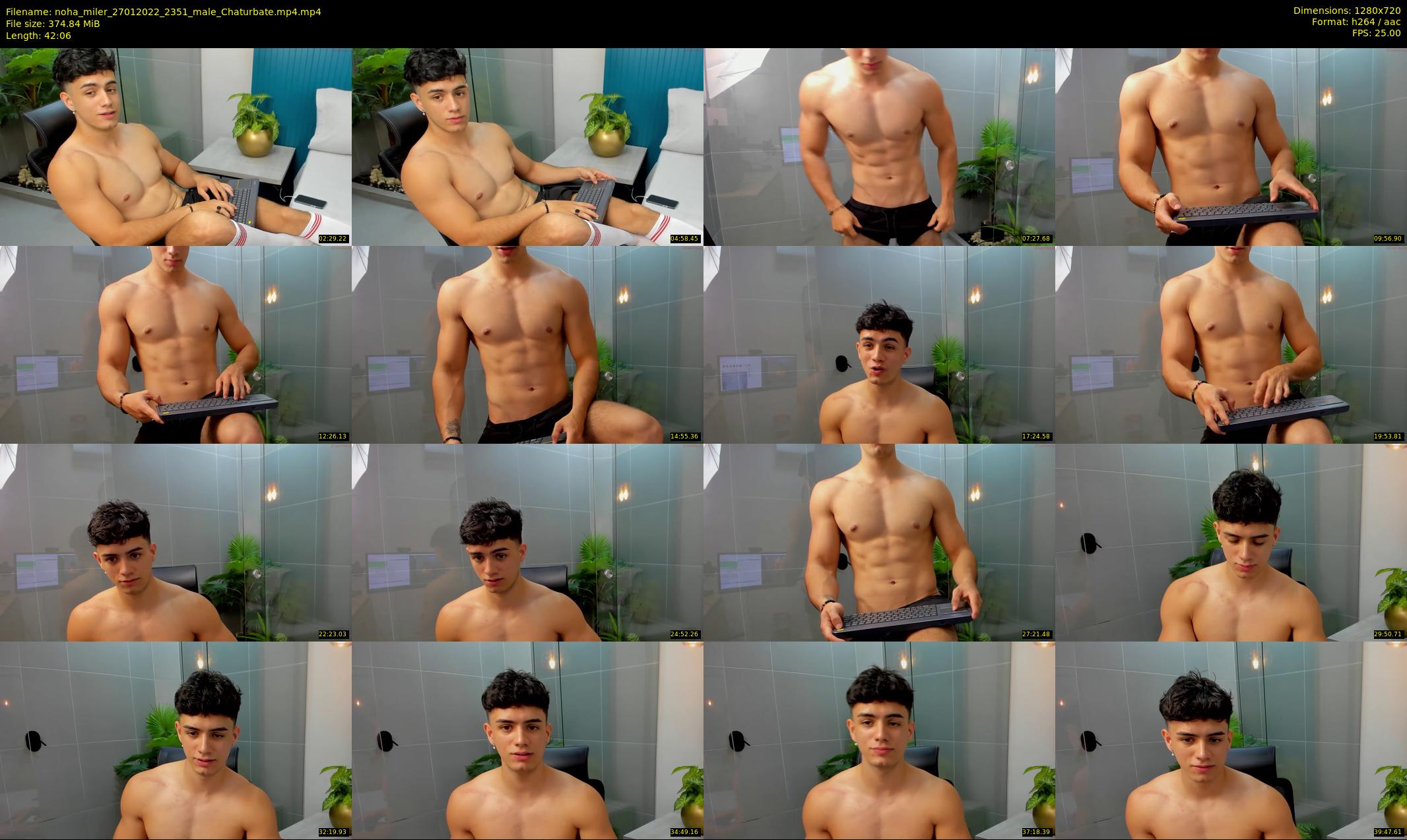 noha_miler — 43 minute Chaturbate male cam show recording, 720p, Jan 27, 2022