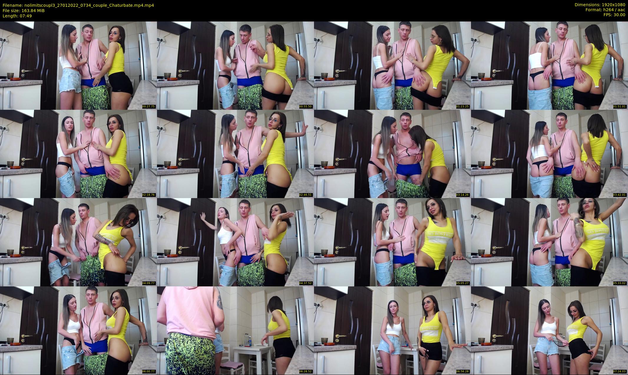 nolimitscoupl3 — 8 minute Chaturbate couple cam show recording, 1080p, Jan 27, 2022