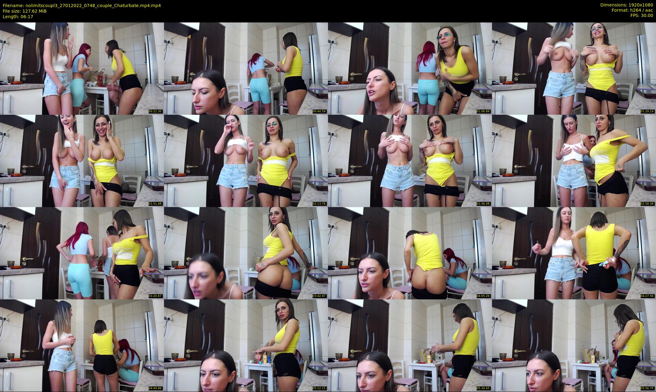 nolimitscoupl3 — 7 minute Chaturbate couple cam show recording, 1080p, Jan 27, 2022