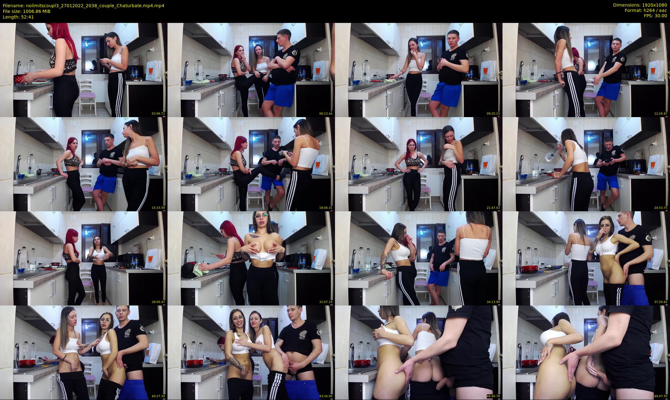 nolimitscoupl3 — 53 minute Chaturbate couple cam show recording, 1080p, Jan 27, 2022