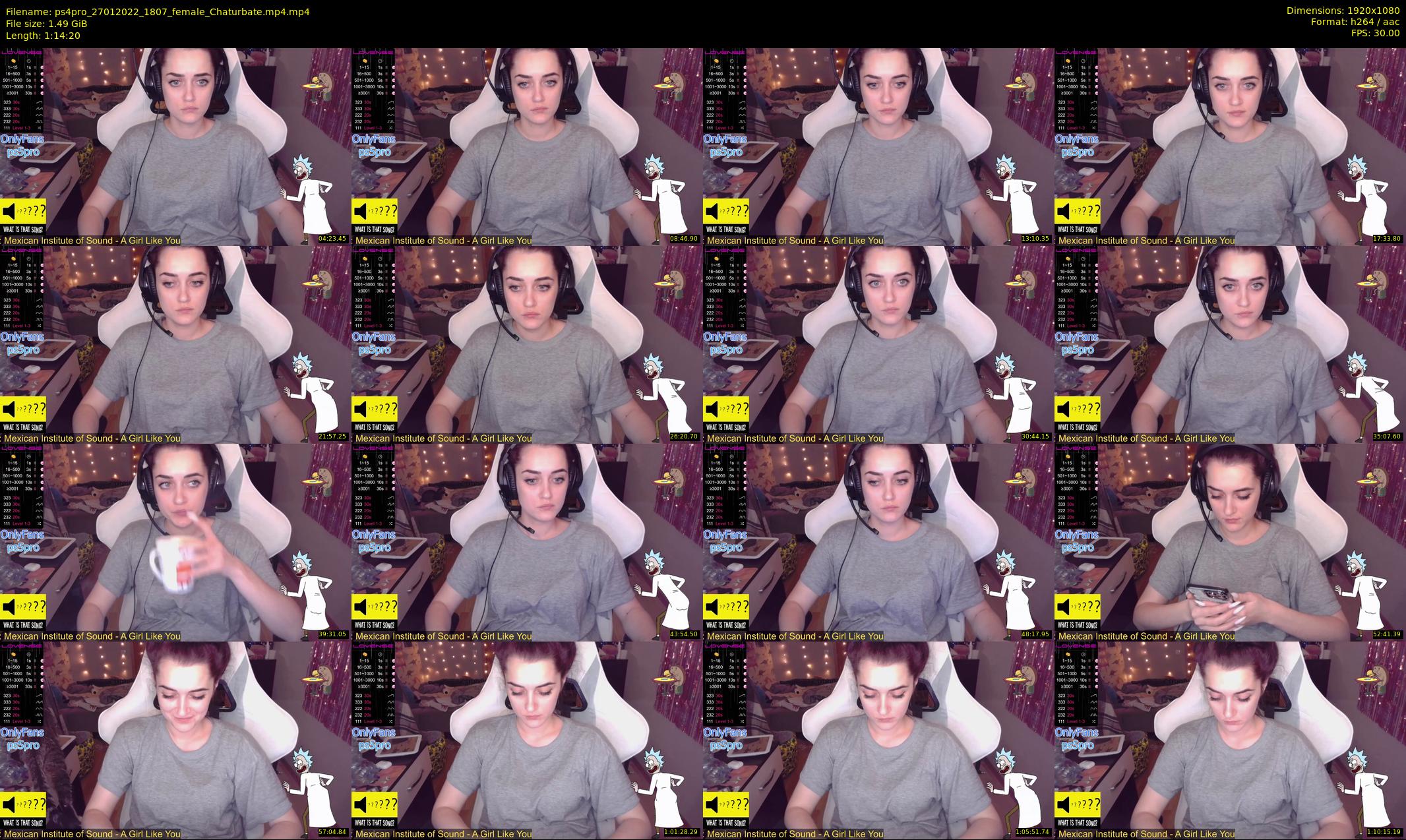 ps4pro — 75 minute Chaturbate female cam show recording, 1080p, Jan 27, 2022