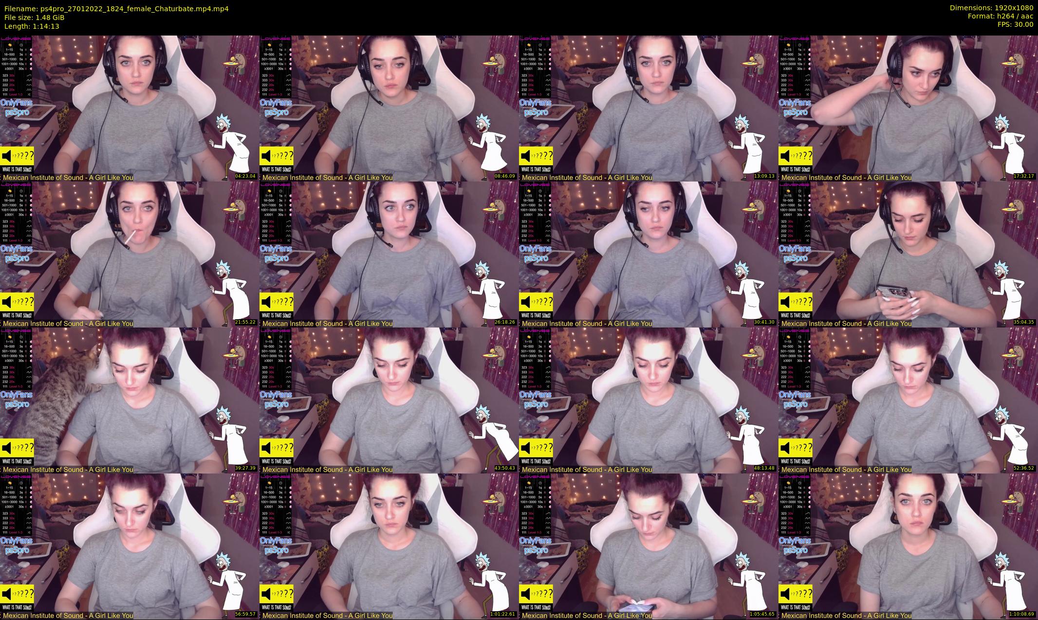 ps4pro — 75 minute Chaturbate female cam show recording, 1080p, Jan 27, 2022