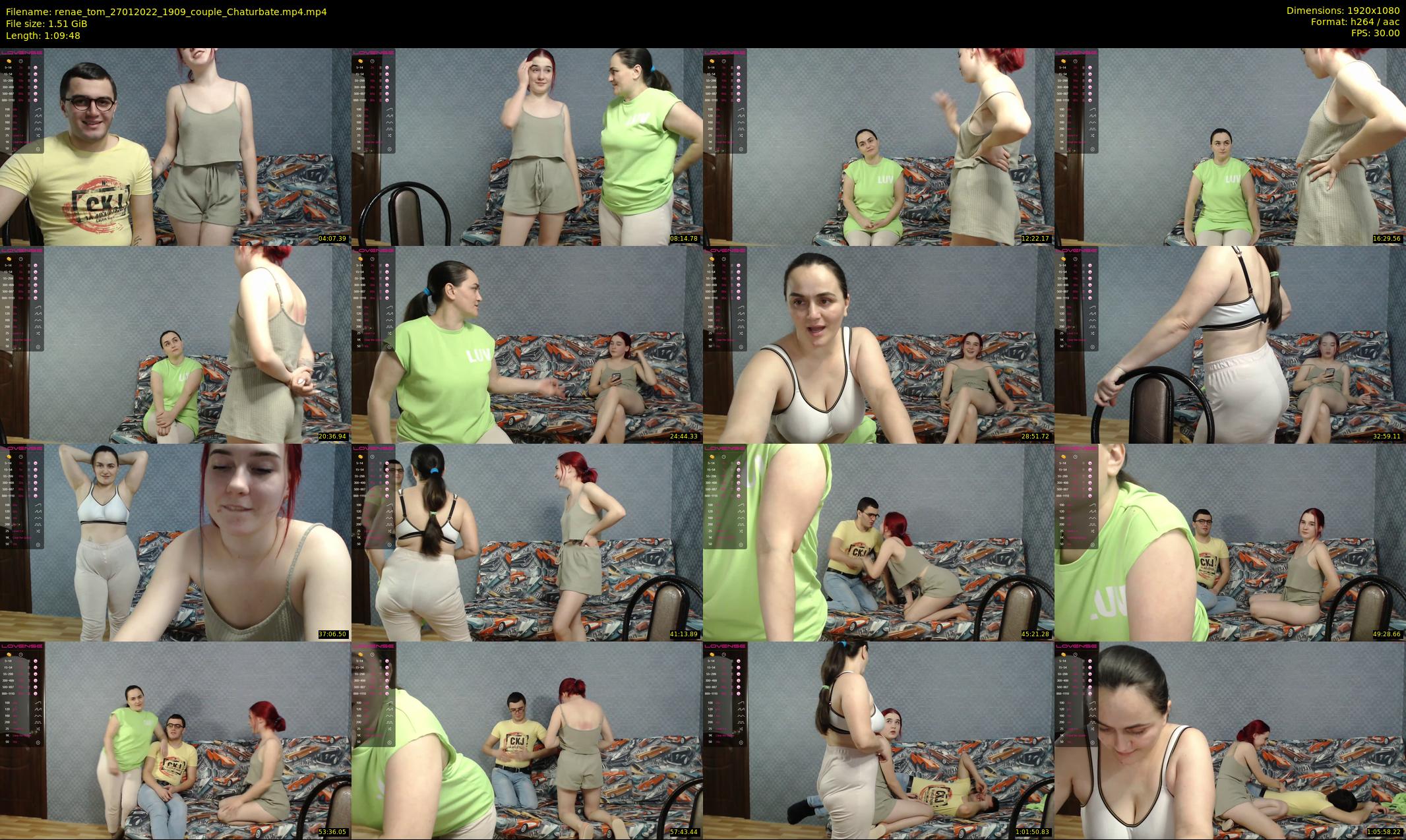 renae_tom — 70 minute Chaturbate couple cam show recording, 1080p, Jan 27, 2022
