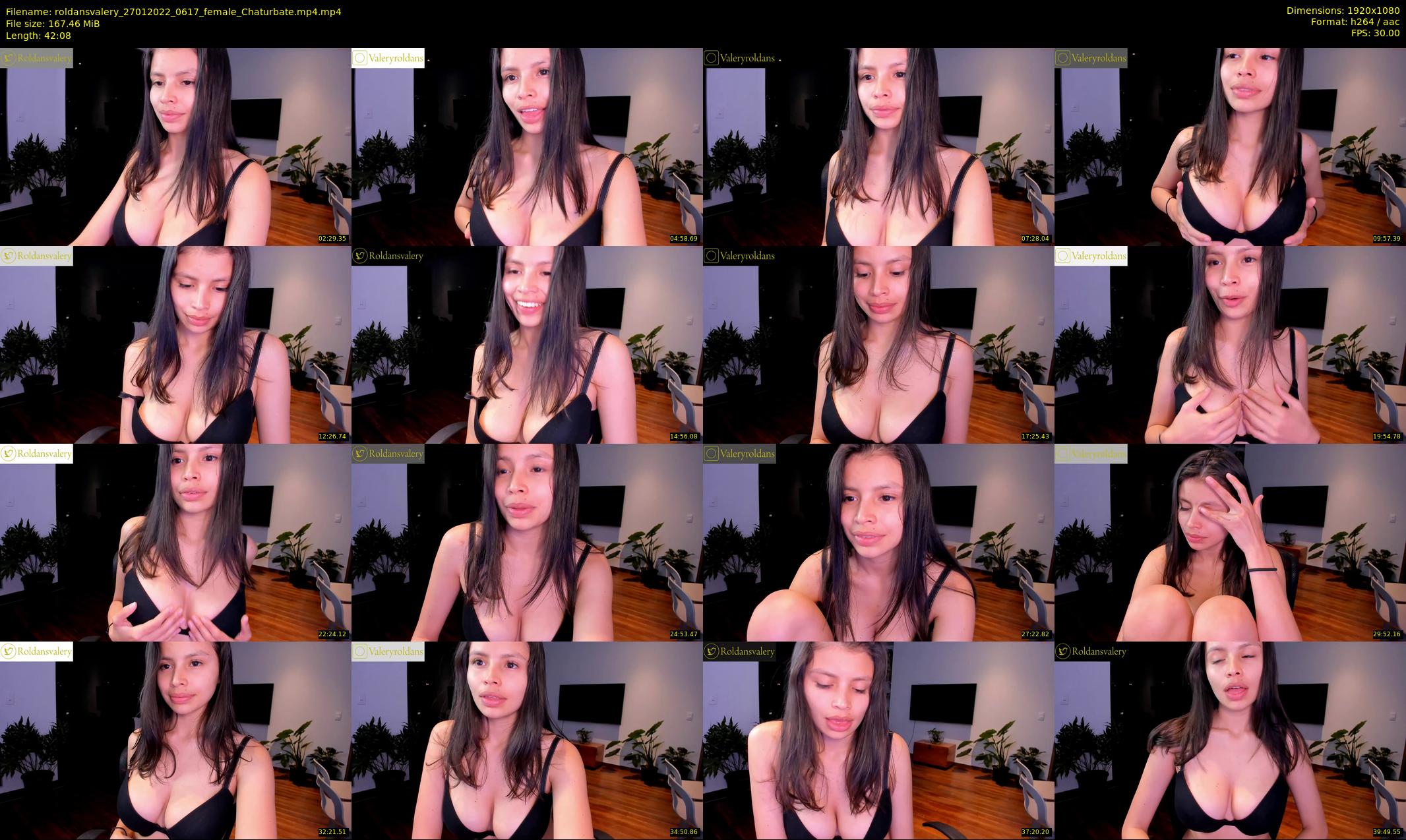 roldansvalery — 43 minute Chaturbate female cam show recording, 1080p, Jan 27, 2022