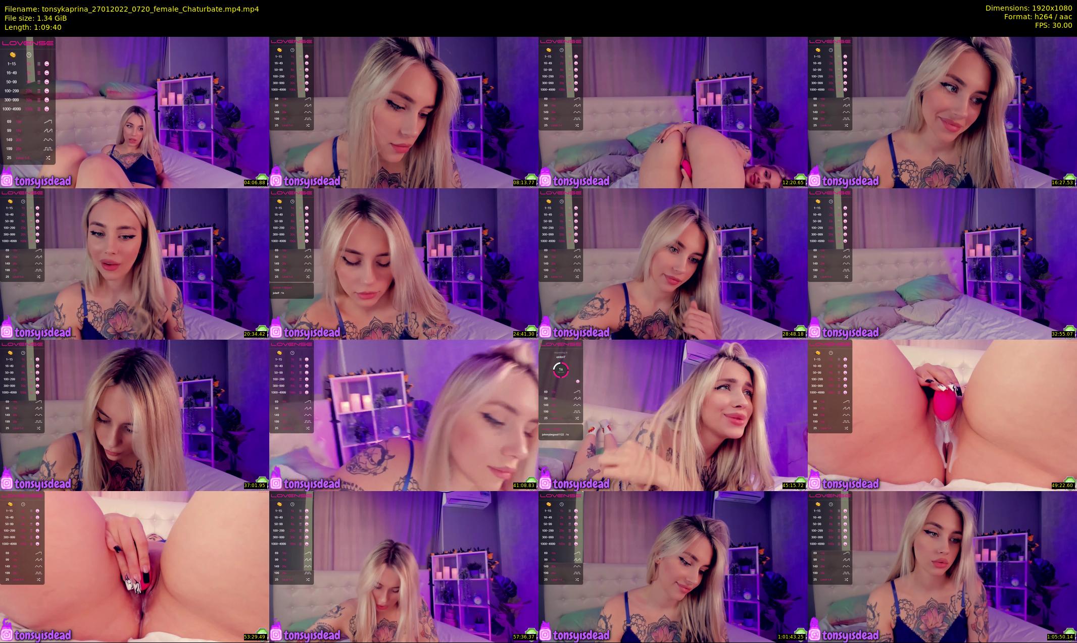 tonsykaprina — 70 minute Chaturbate couple cam show recording, 1080p, Jan 27, 2022