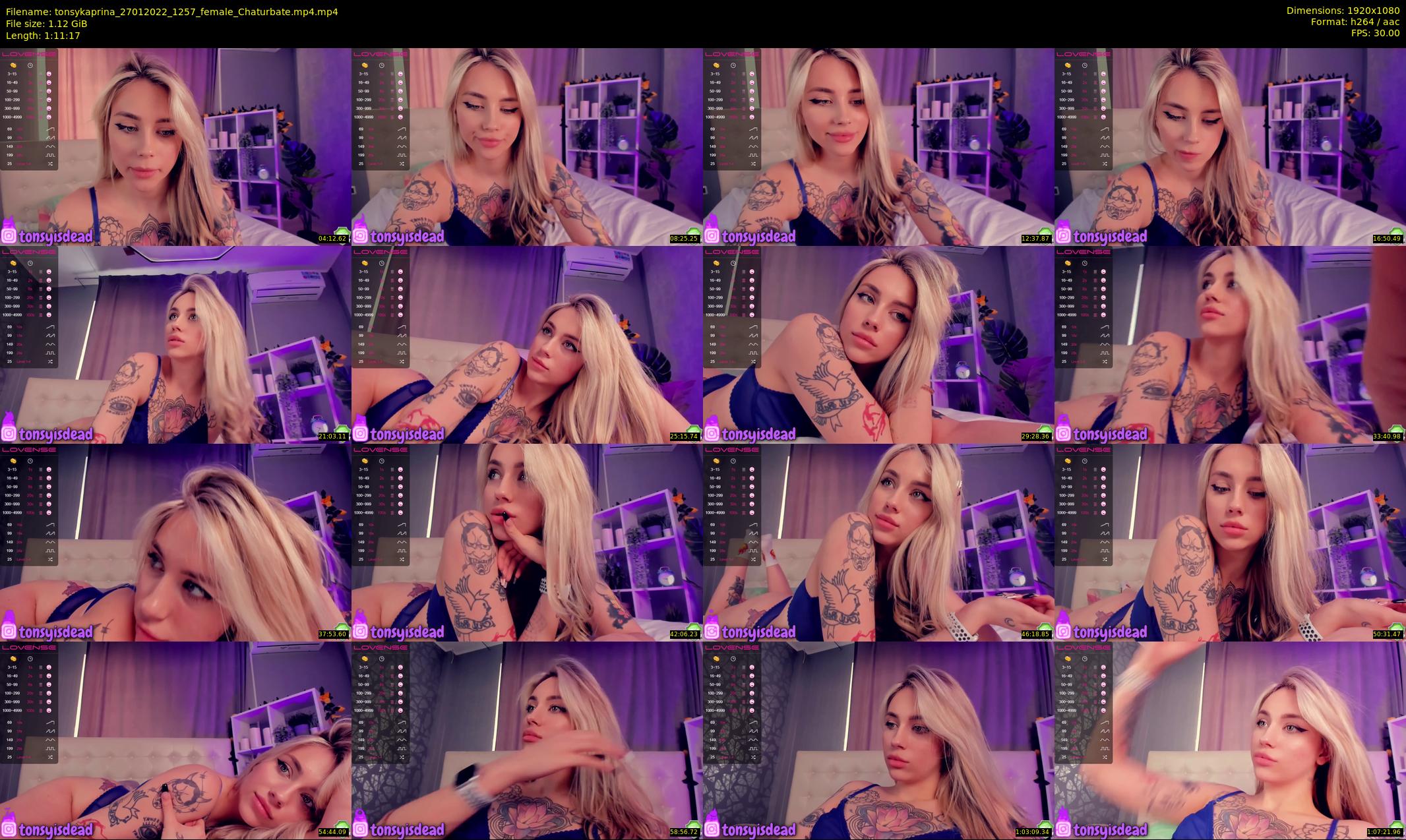 tonsykaprina — 72 minute Chaturbate couple cam show recording, 1080p, Jan 27, 2022