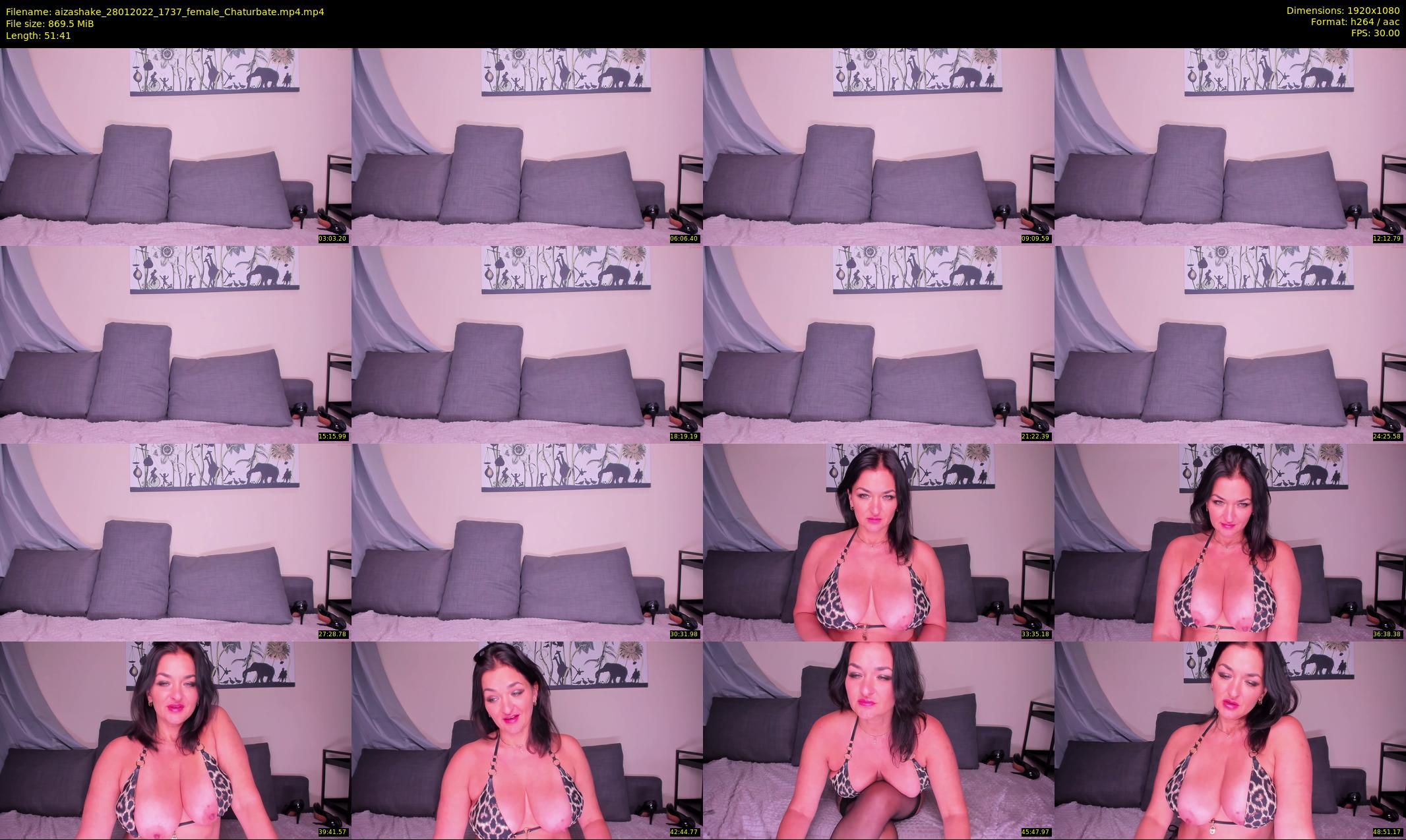 aizashake — 52 minute Chaturbate female cam show recording, 1080p, Jan 28, 2022