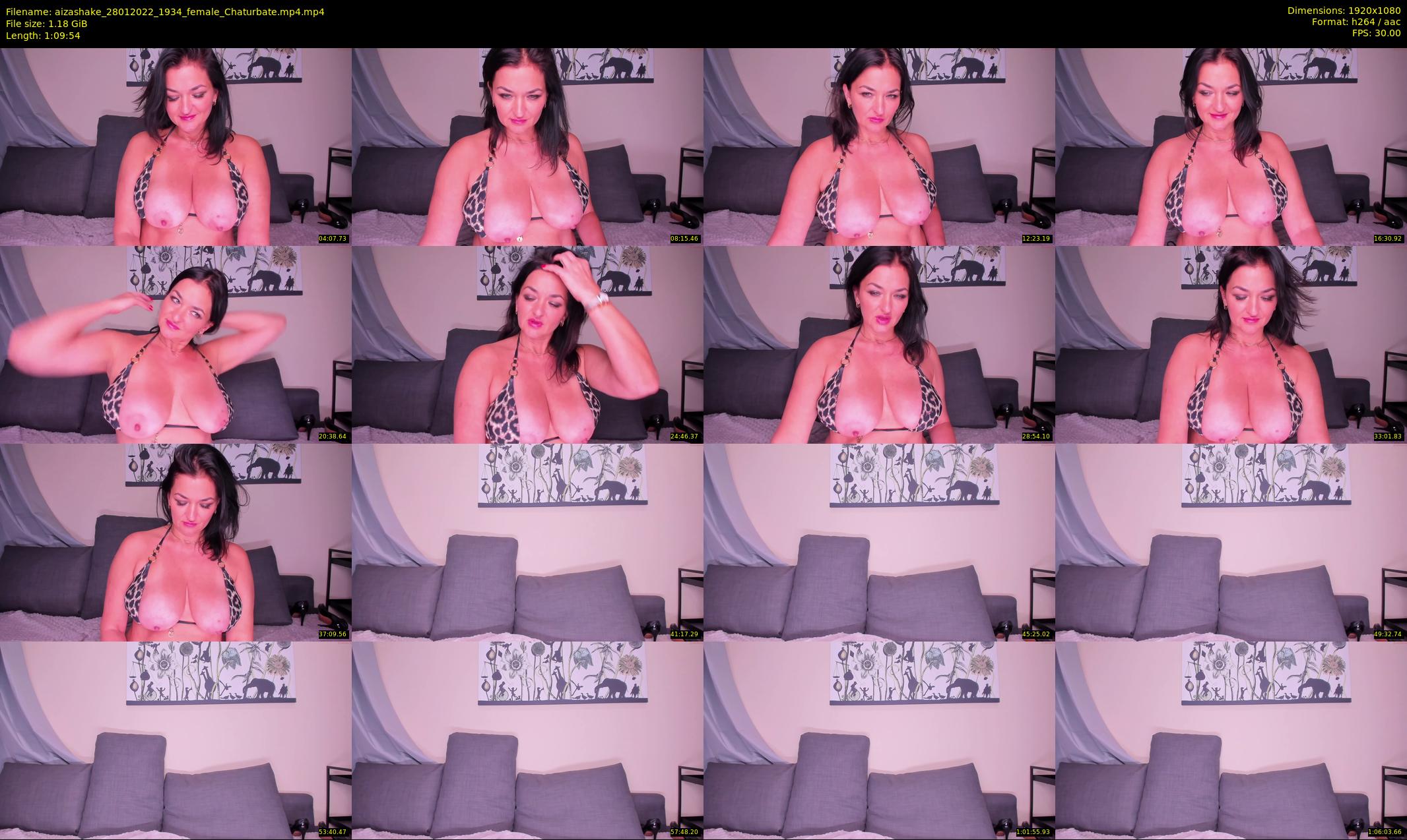 aizashake — 70 minute Chaturbate female cam show recording, 1080p, Jan 28, 2022