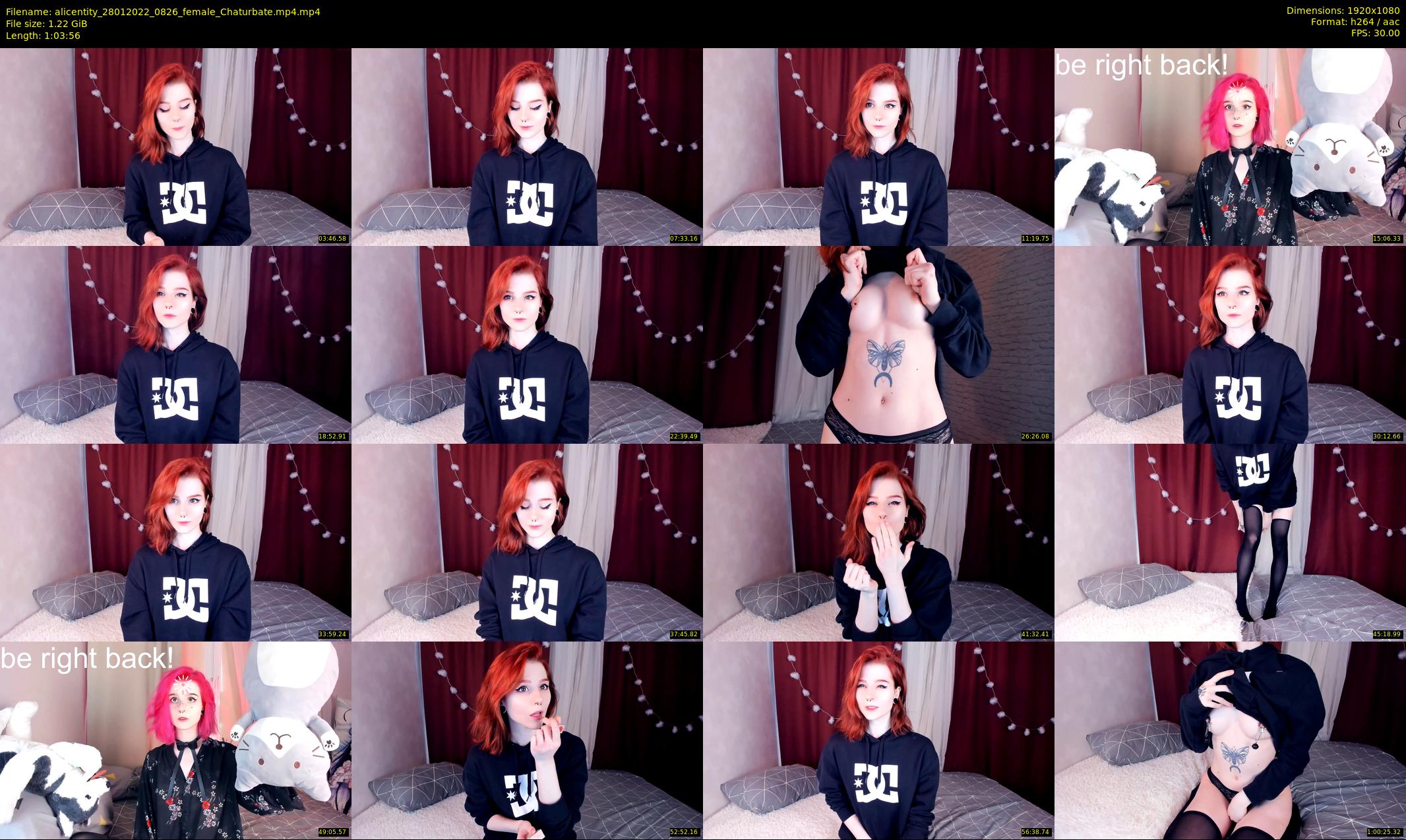 alicentity — 64 minute Chaturbate female cam show recording, 1080p, Jan 28, 2022