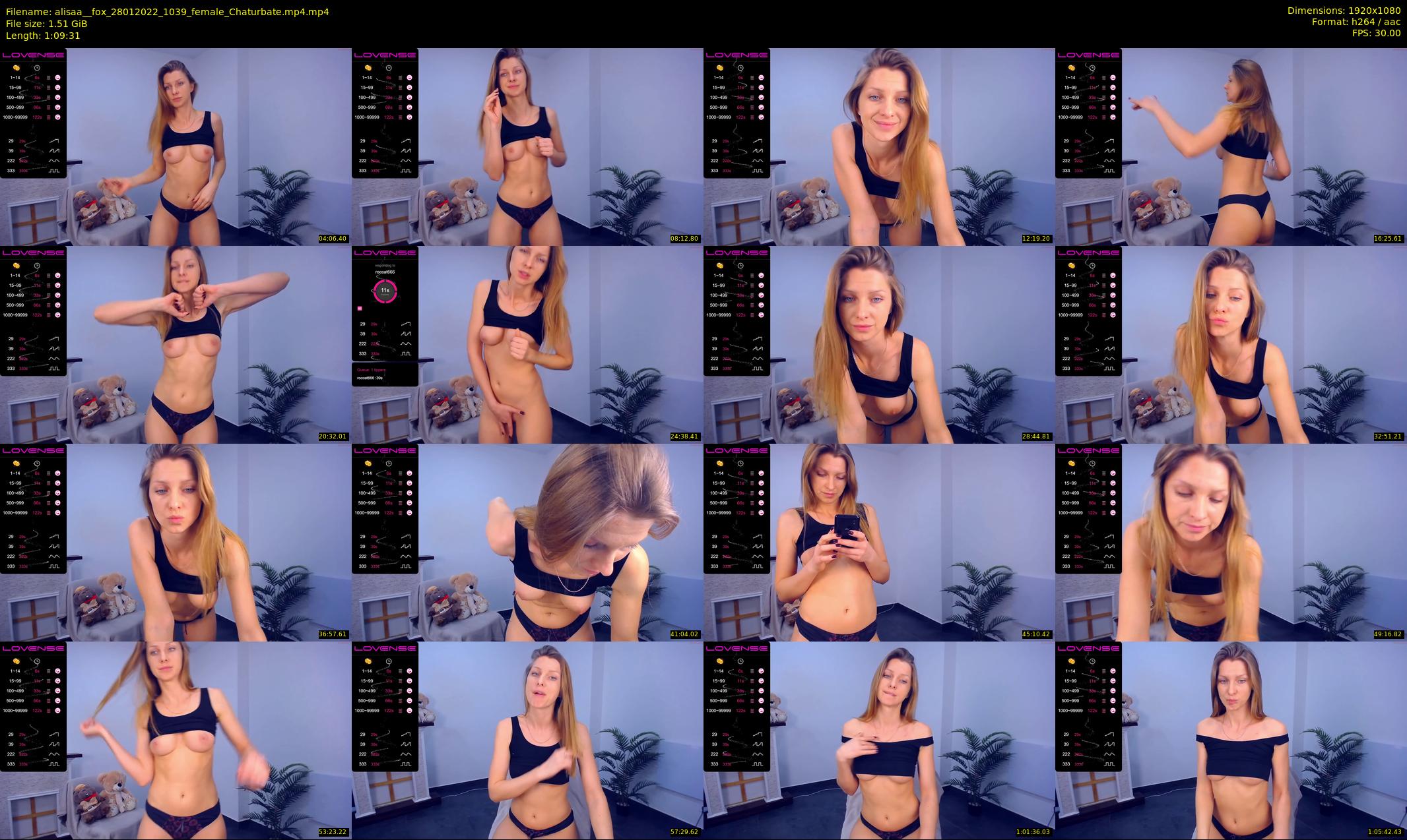 alisaa__fox — 70 minute Chaturbate female cam show recording, 1080p, Jan 28, 2022