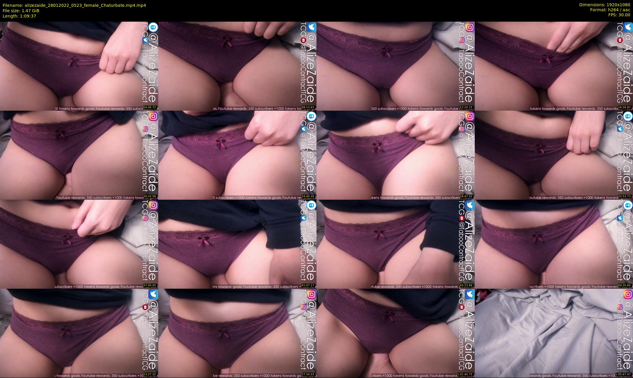alizezaide — 70 minute Chaturbate female cam show recording, 1080p, Jan 28, 2022