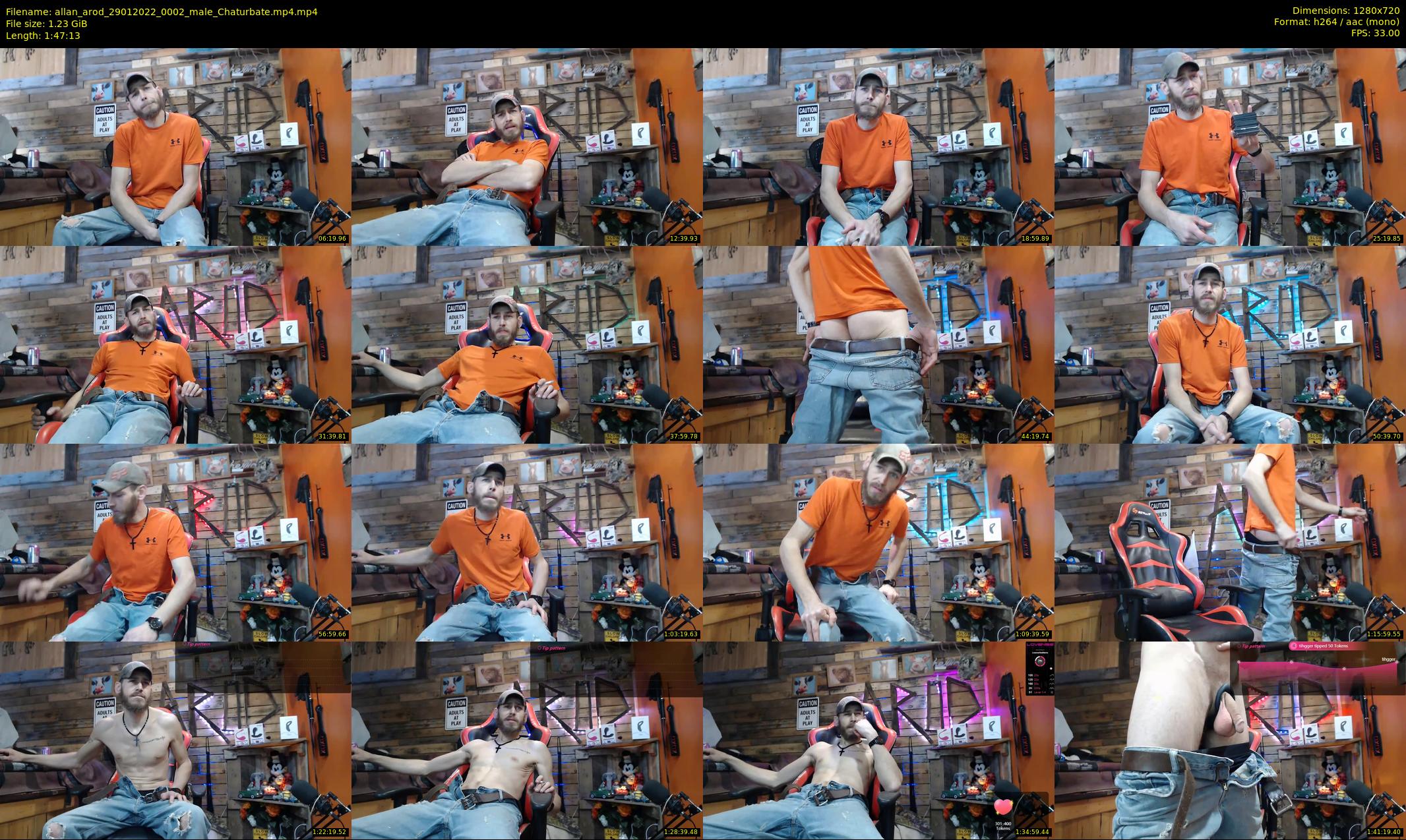 allan_arod — 108 minute Chaturbate male cam show recording, 720p, Jan 29, 2022