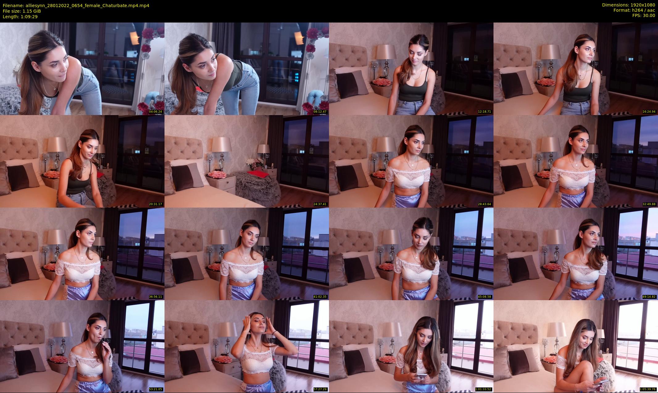 alliesynn — 70 minute Chaturbate female cam show recording, 1080p, Jan 28, 2022
