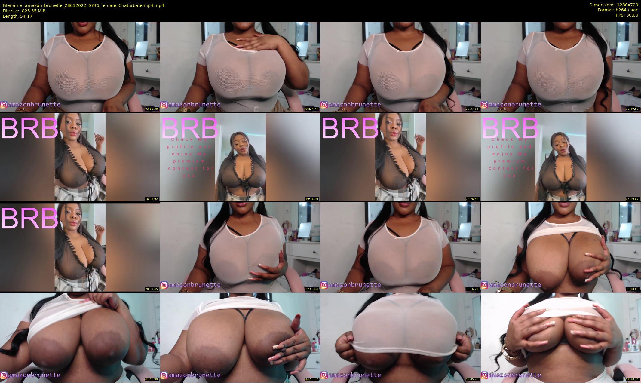 amazon_brunette — 55 minute Chaturbate female cam show recording, 720p, Jan 28, 2022