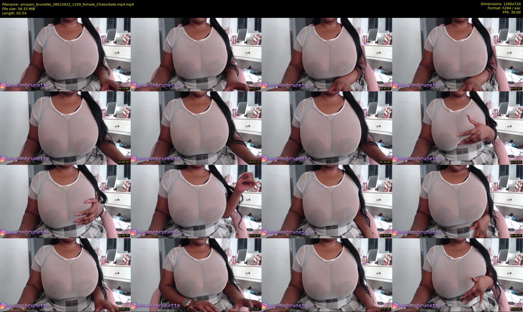 amazon_brunette — 4 minute Chaturbate female cam show recording, 720p, Jan 28, 2022
