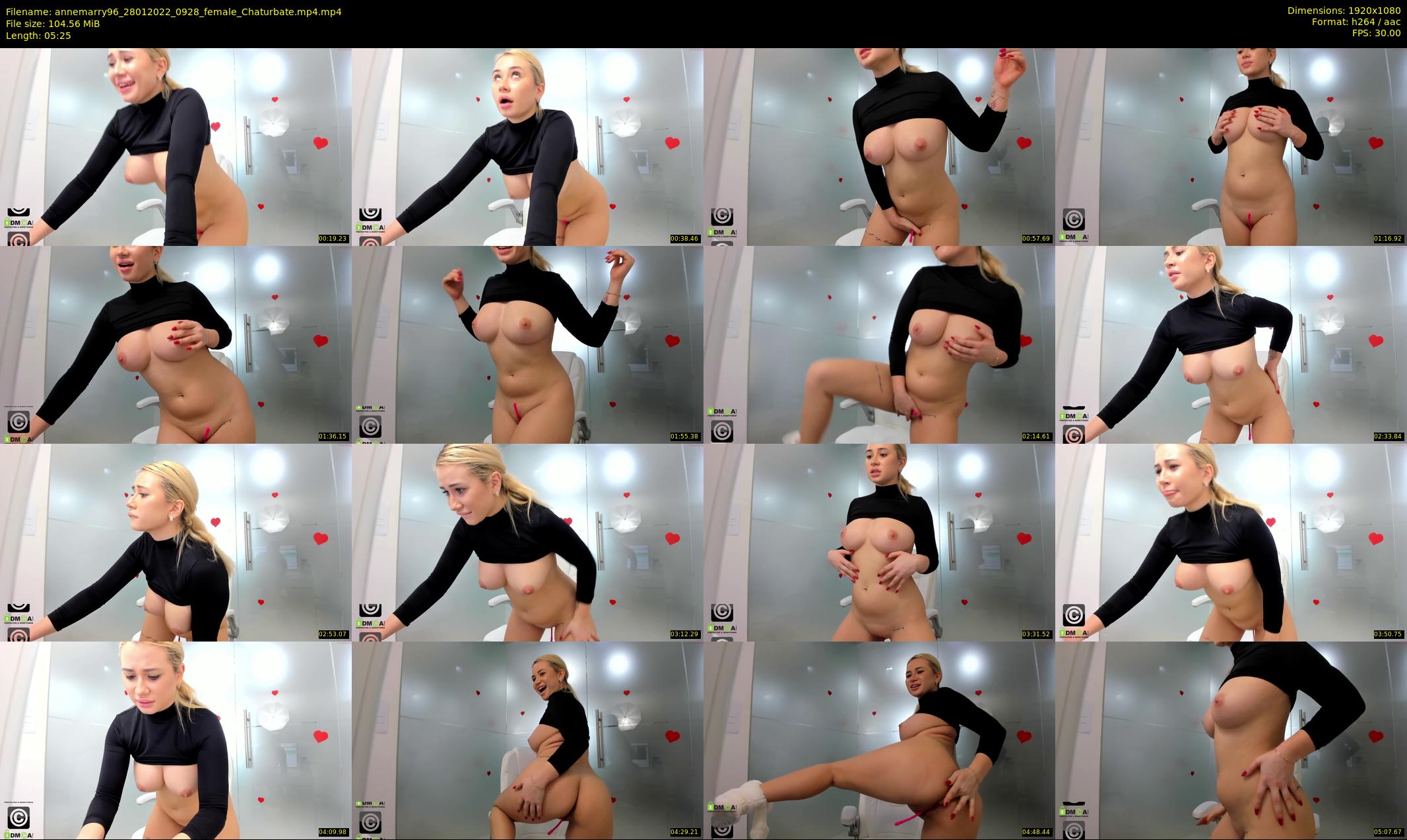 annemarry96 — 6 minute Chaturbate female cam show recording, 1080p, Jan 28, 2022