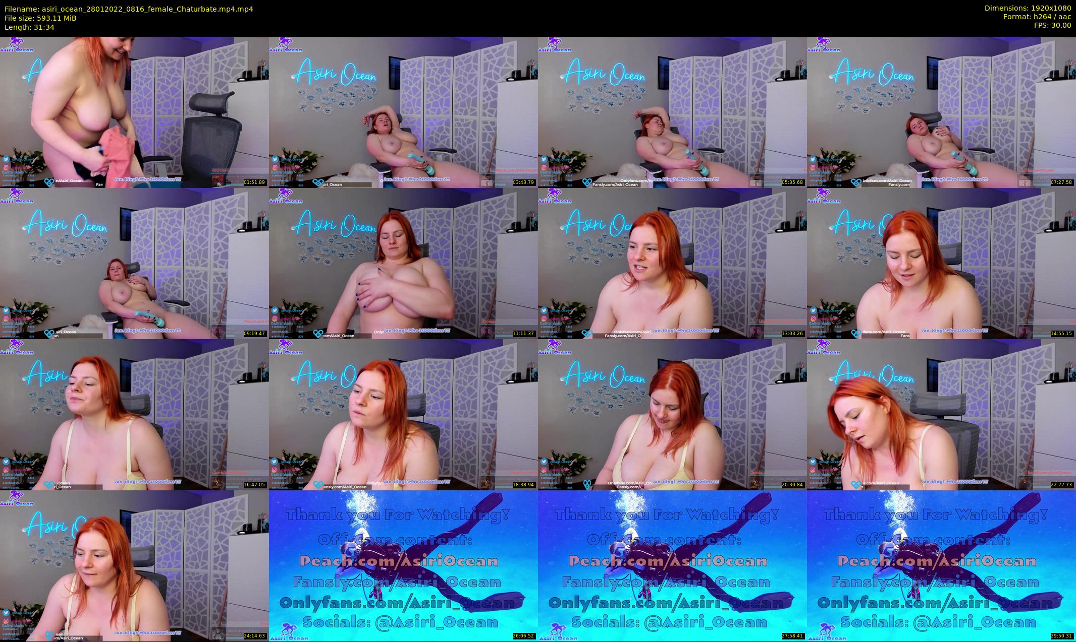 asiri_ocean — 32 minute Chaturbate female cam show recording, 1080p, Jan 28, 2022