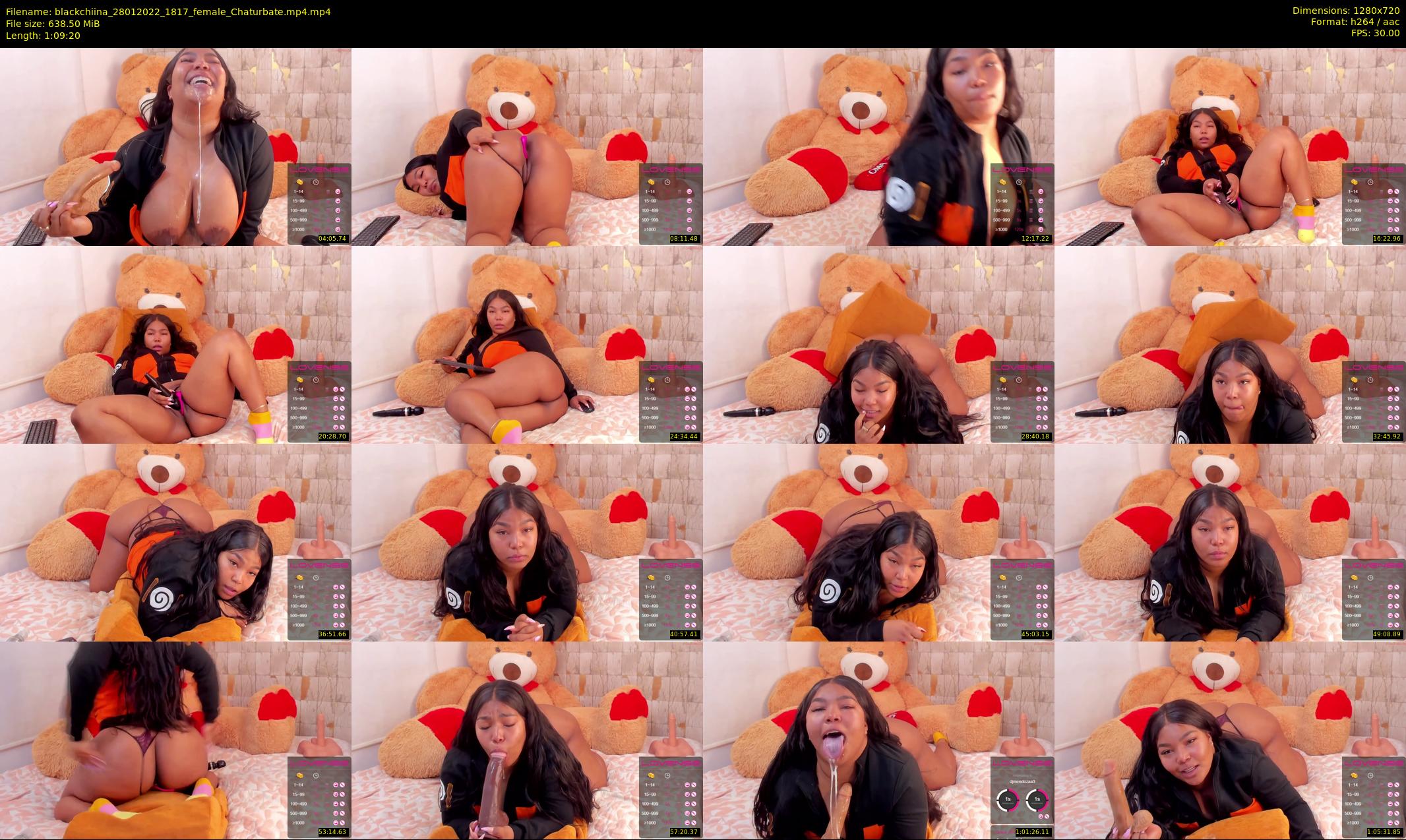 blackchiina — 70 minute Chaturbate female cam show recording, 720p, Jan 28, 2022