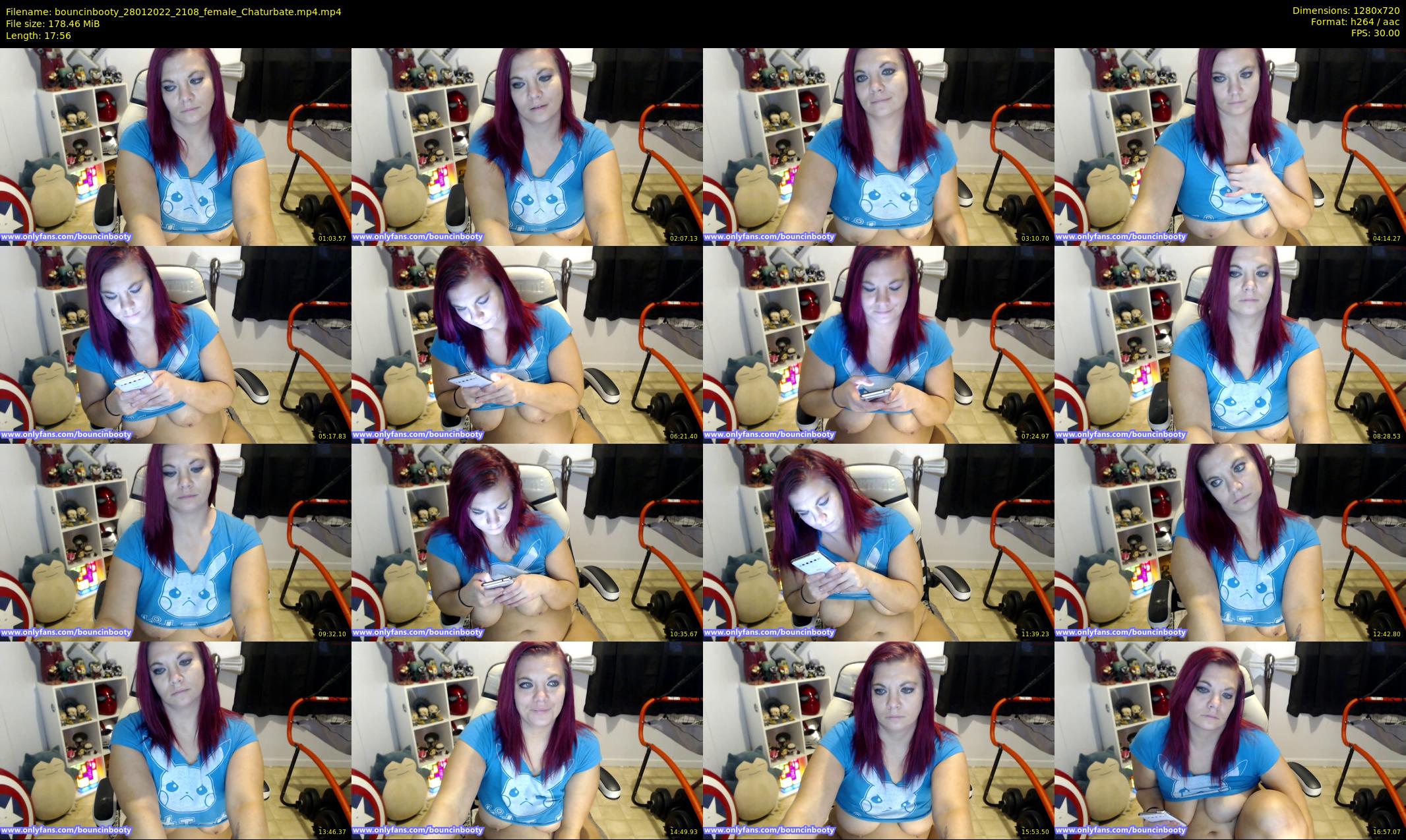 bouncinbooty — 18 minute Chaturbate female cam show recording, 720p, Jan 28, 2022