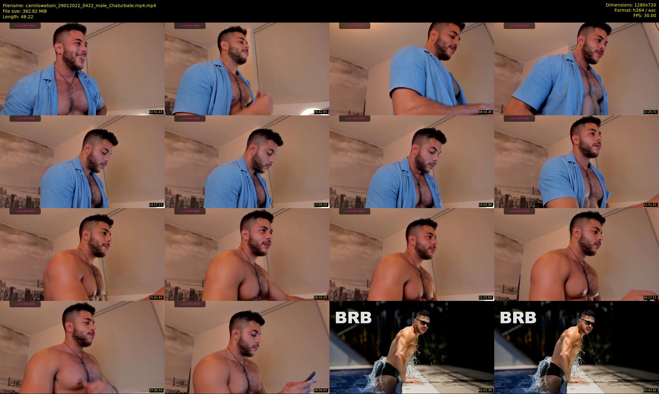 camilowatson — 49 minute Chaturbate male cam show recording, 720p, Jan 29, 2022